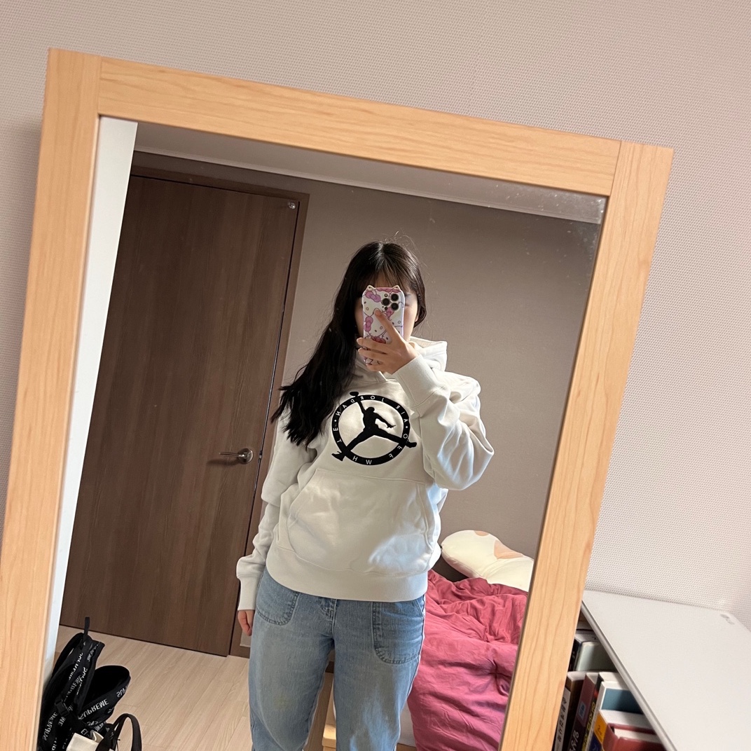 Jordan x Off-White Hoodie Phantom - Asia 착용 스타일