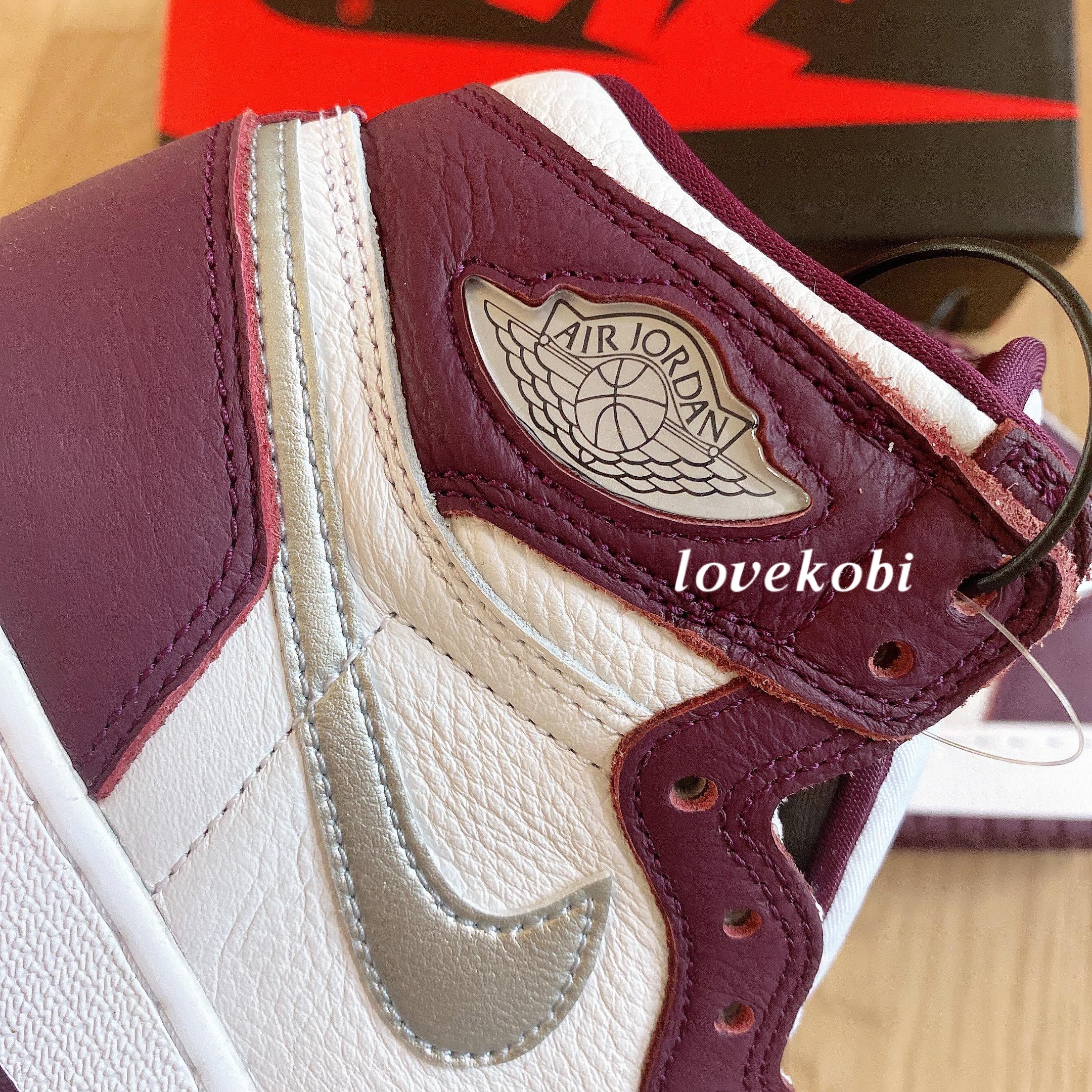 Jordan 1 Retro High OG Bordeaux, (GS) Jordan 1 Retro High OG Bordeaux 착용 스타일 - 2