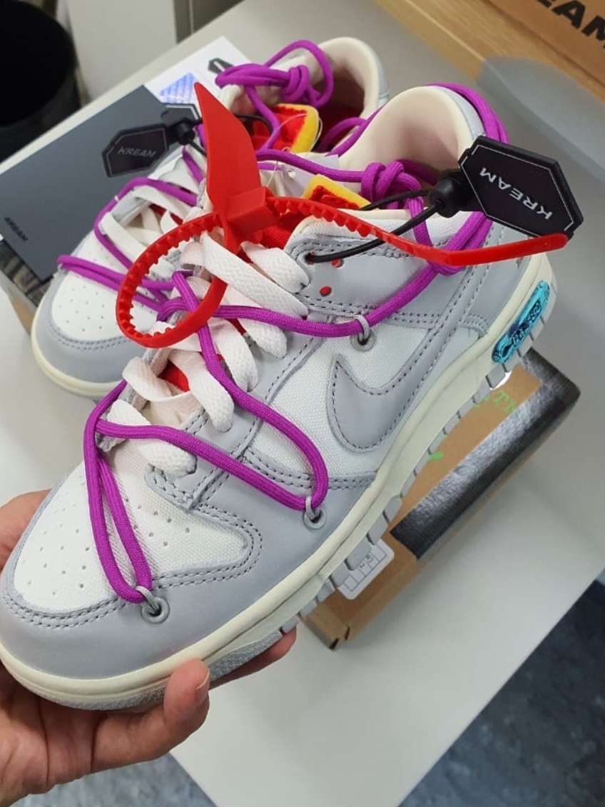 Nike x Off-White Dunk Low The 50 - Lot 45 착용 스타일 - 3