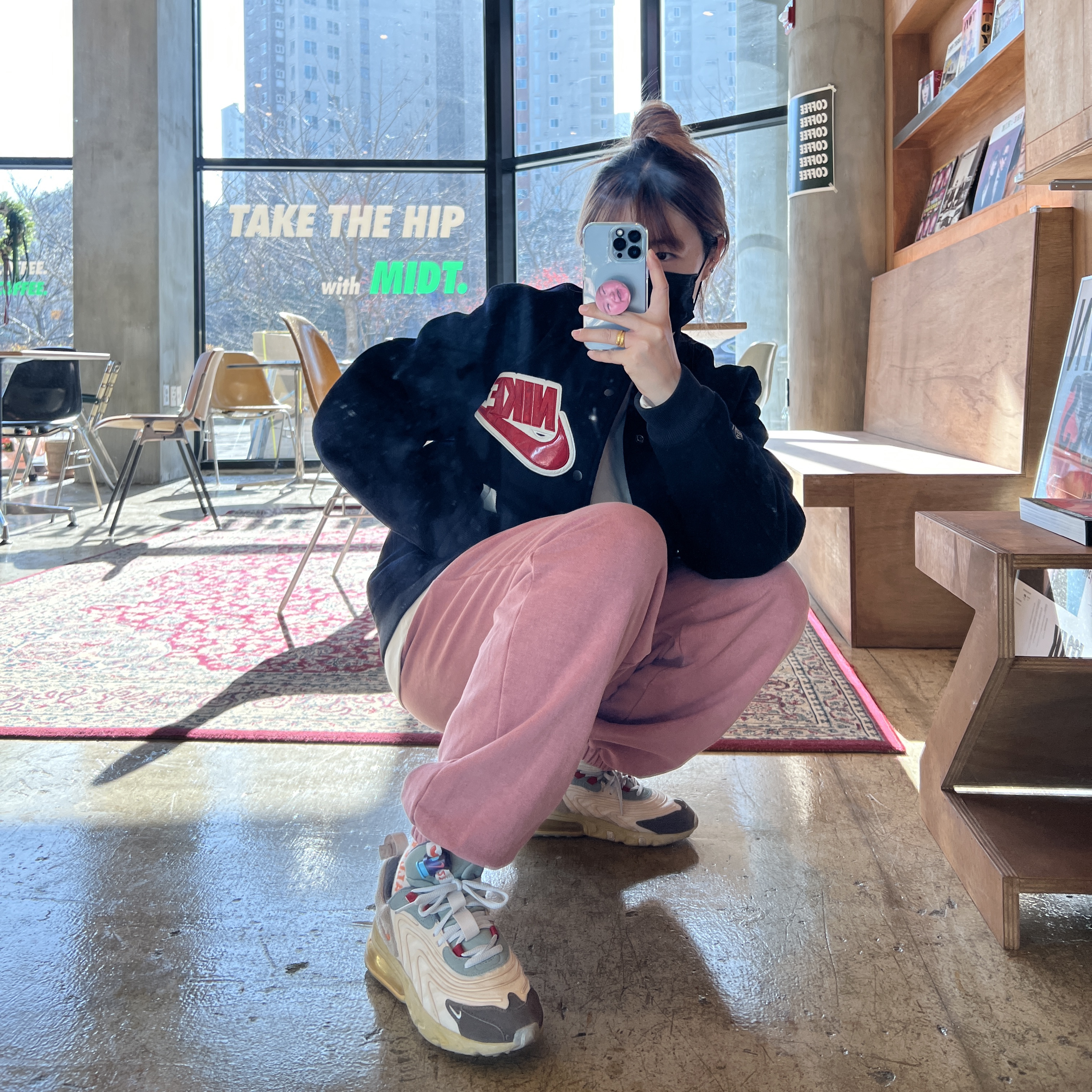 Nike x Travis Scott Air Max 270 React Cactus Trails 착용 스타일