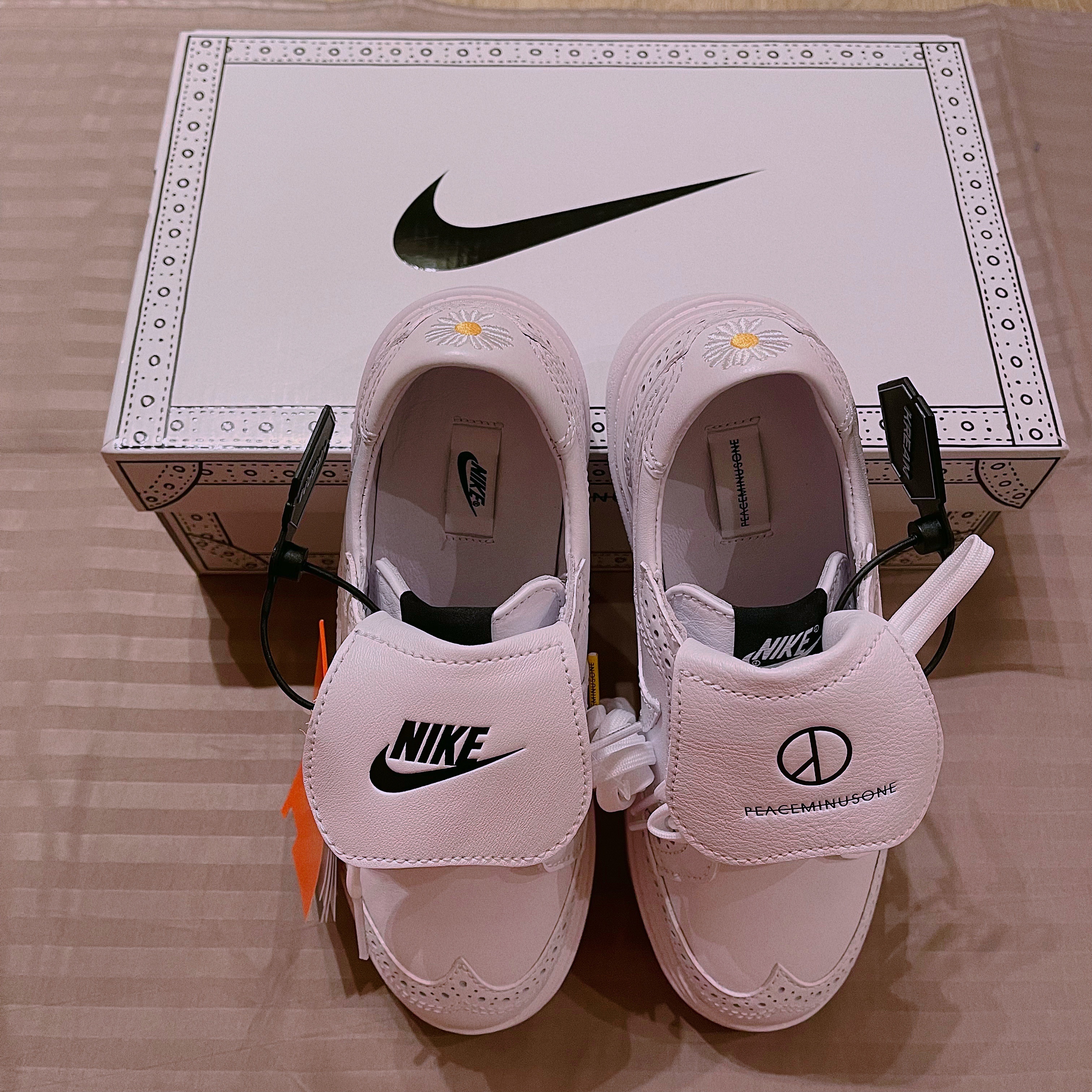 Nike x Peaceminusone Kwondo1 White 착용 스타일 - 4