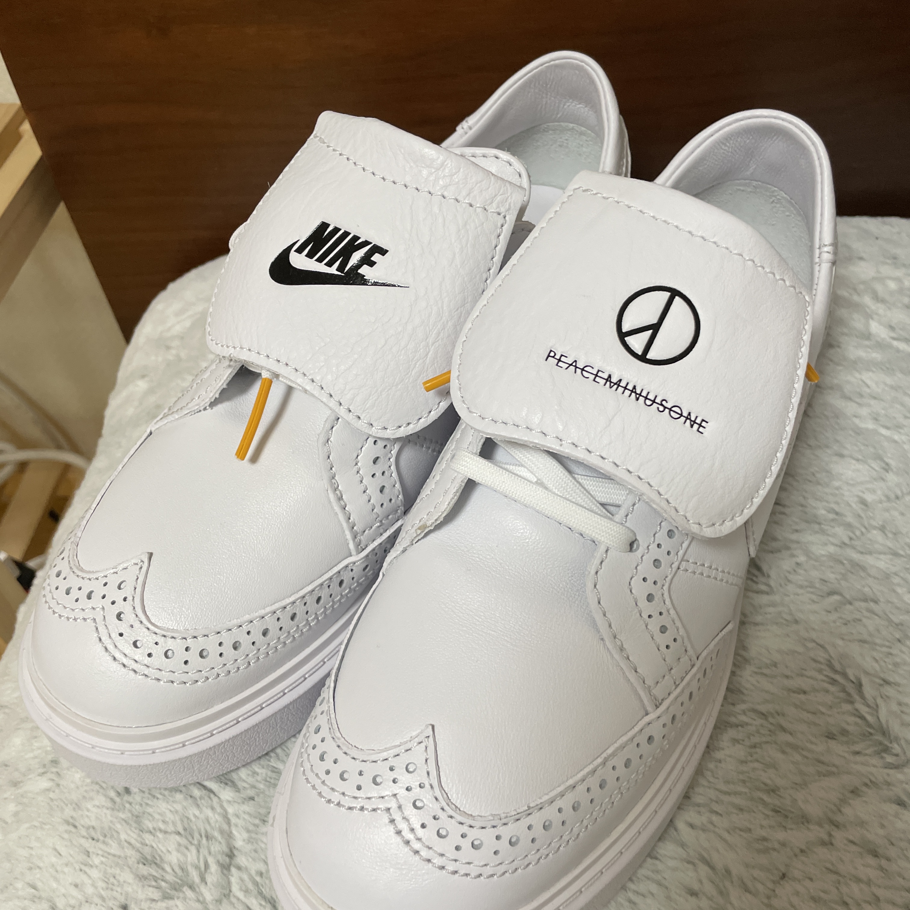 Nike x Peaceminusone Kwondo1 White 착용 스타일 - 2