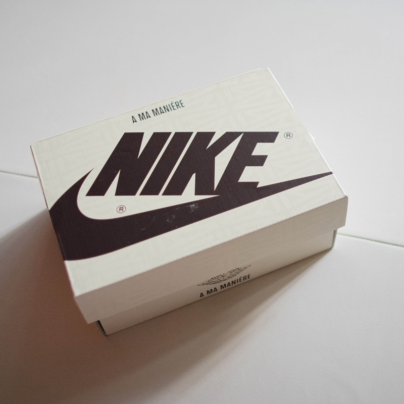 (TD) Jordan 1 x A Ma Maniere Retro High OG SP Burgundy and Sail 착용 스타일 - 2
