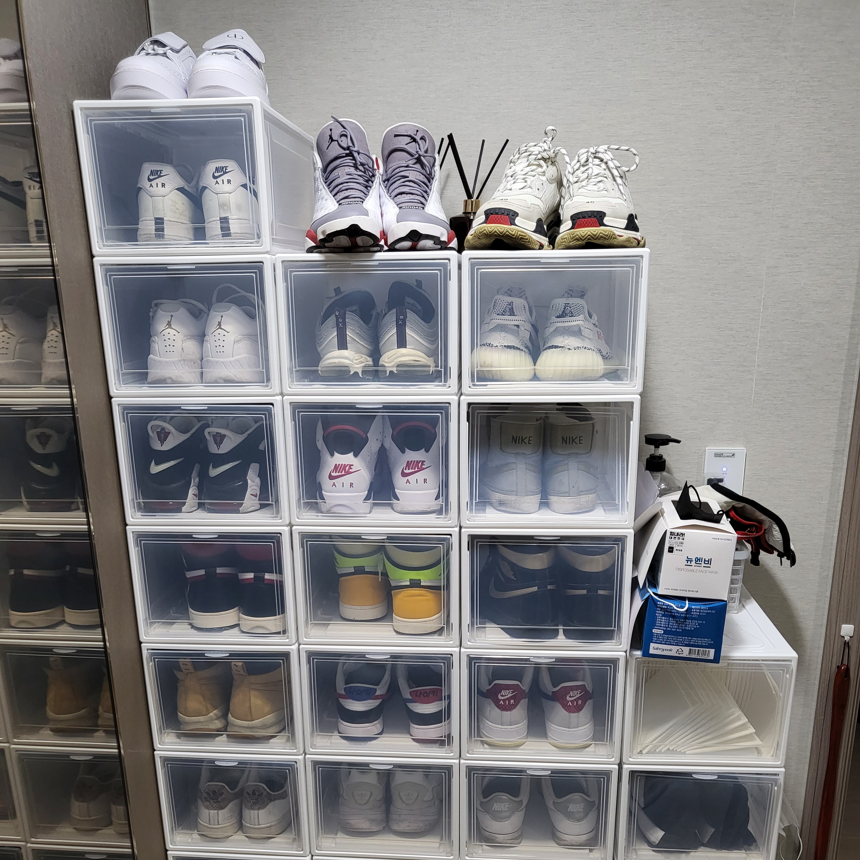 Nike x Peaceminusone Kwondo1 White 착용 스타일 - 4