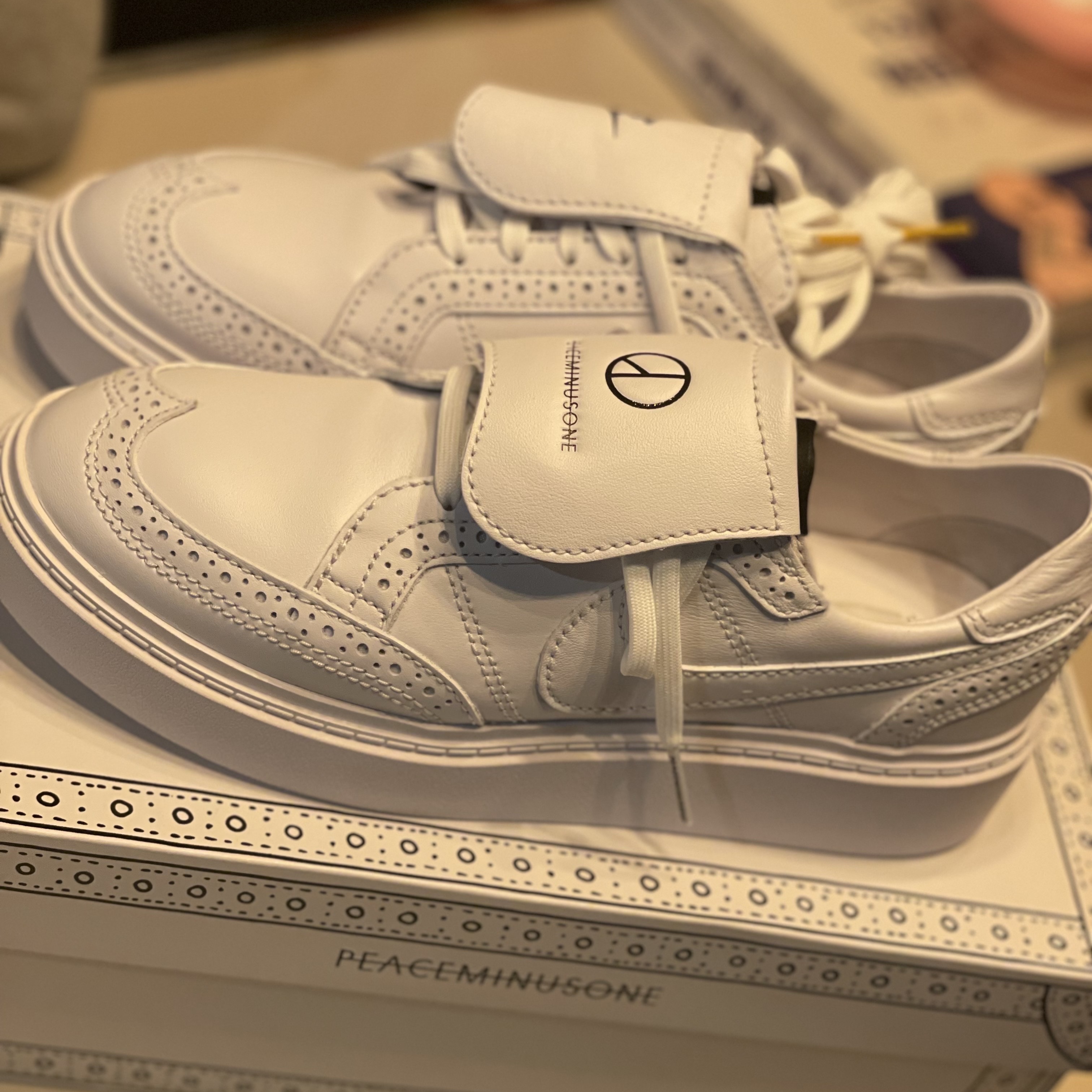 Nike x Peaceminusone Kwondo1 White 착용 스타일 - 1