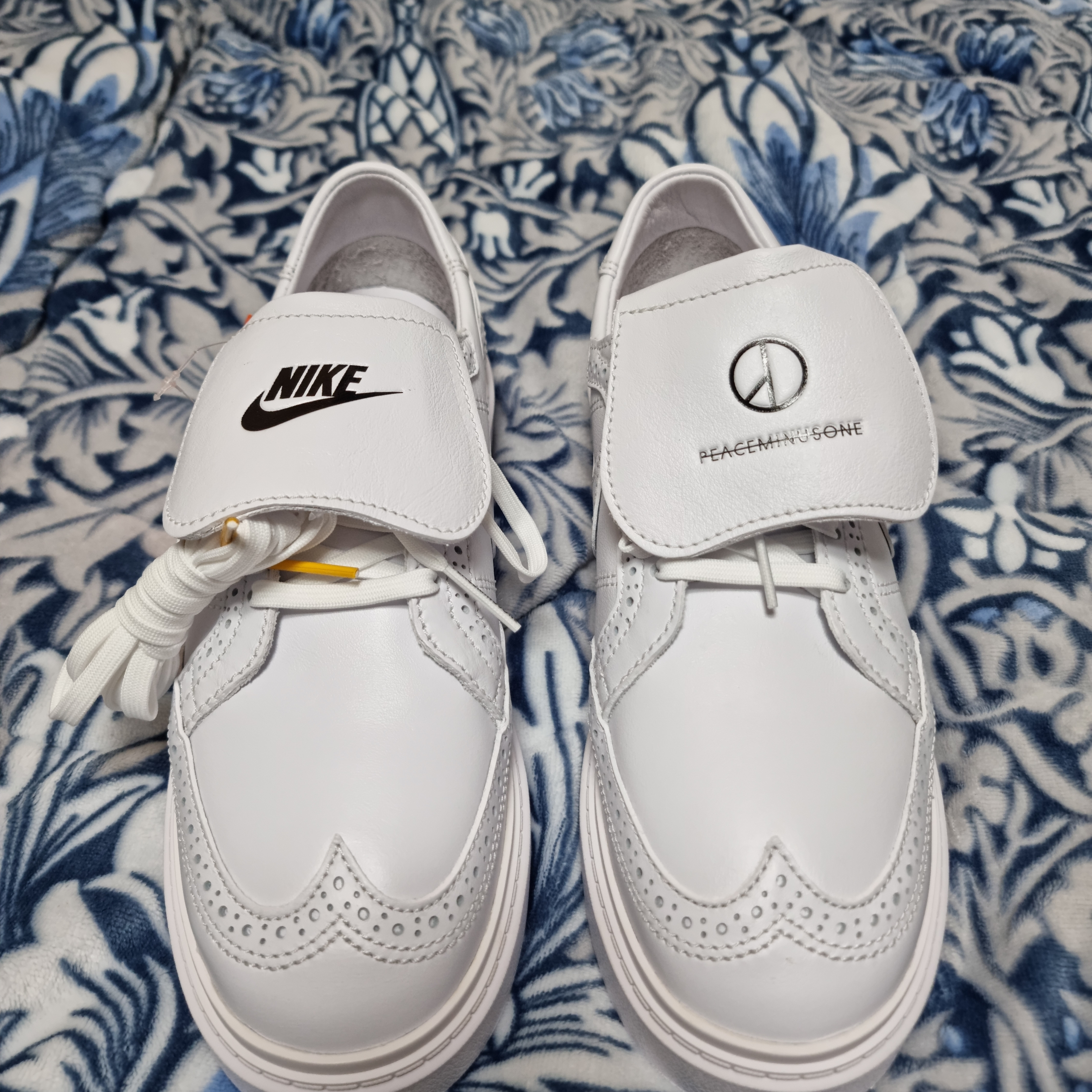 Nike x Peaceminusone Kwondo1 White 착용 스타일 - 2