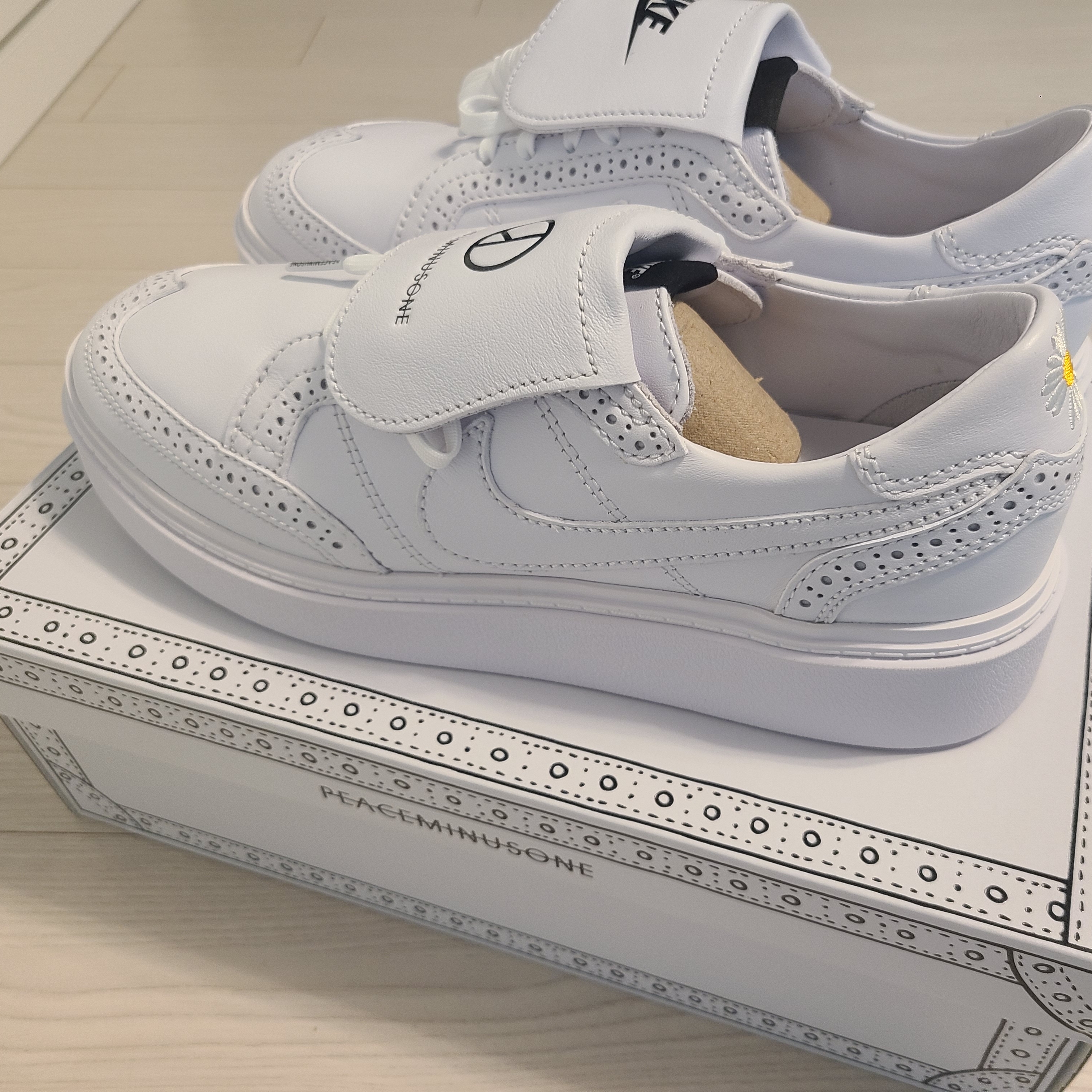 Nike x Peaceminusone Kwondo1 White 착용 스타일
