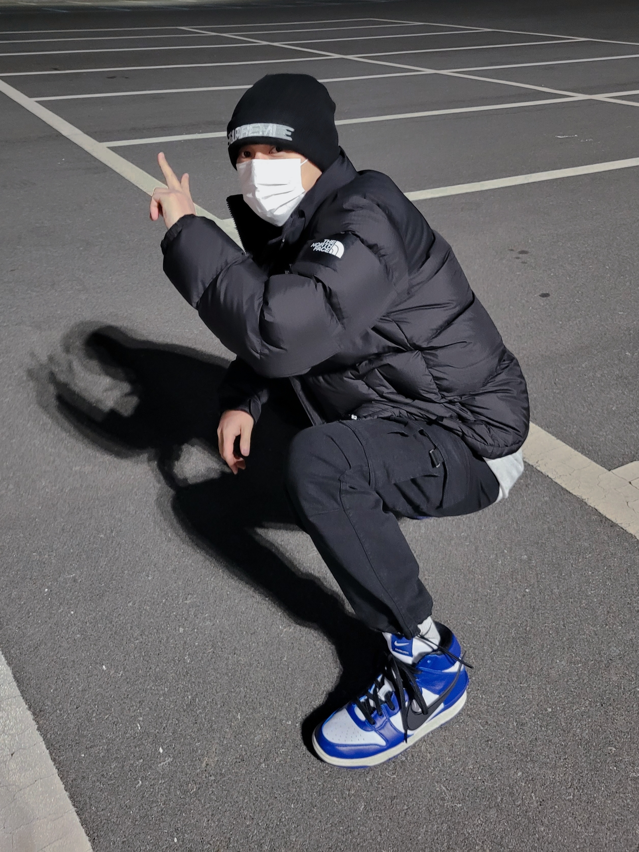 Nike x Ambush Dunk High Deep Royal Blue 착용 스타일 - 1