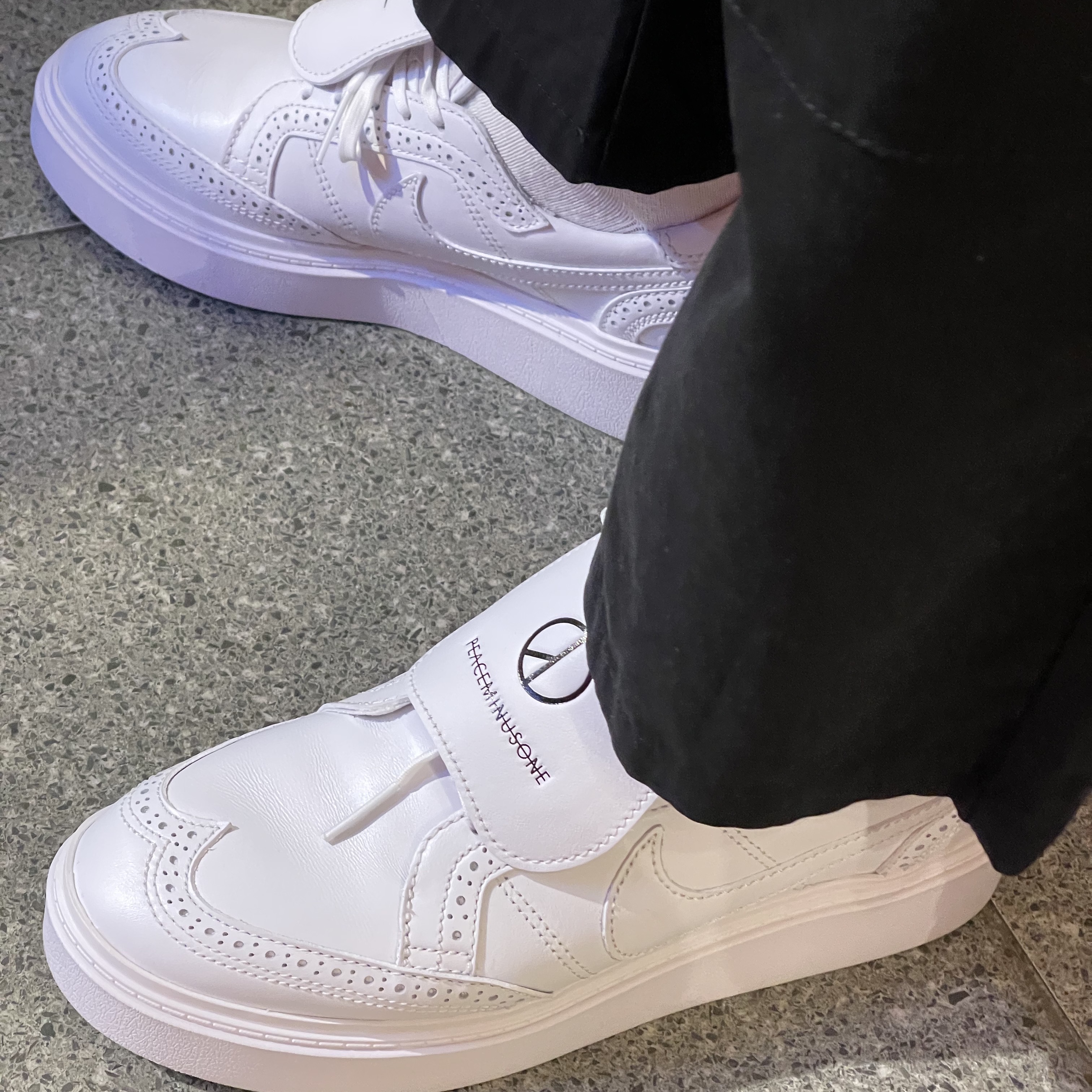 Nike x Peaceminusone Kwondo1 White 착용 스타일 - 2