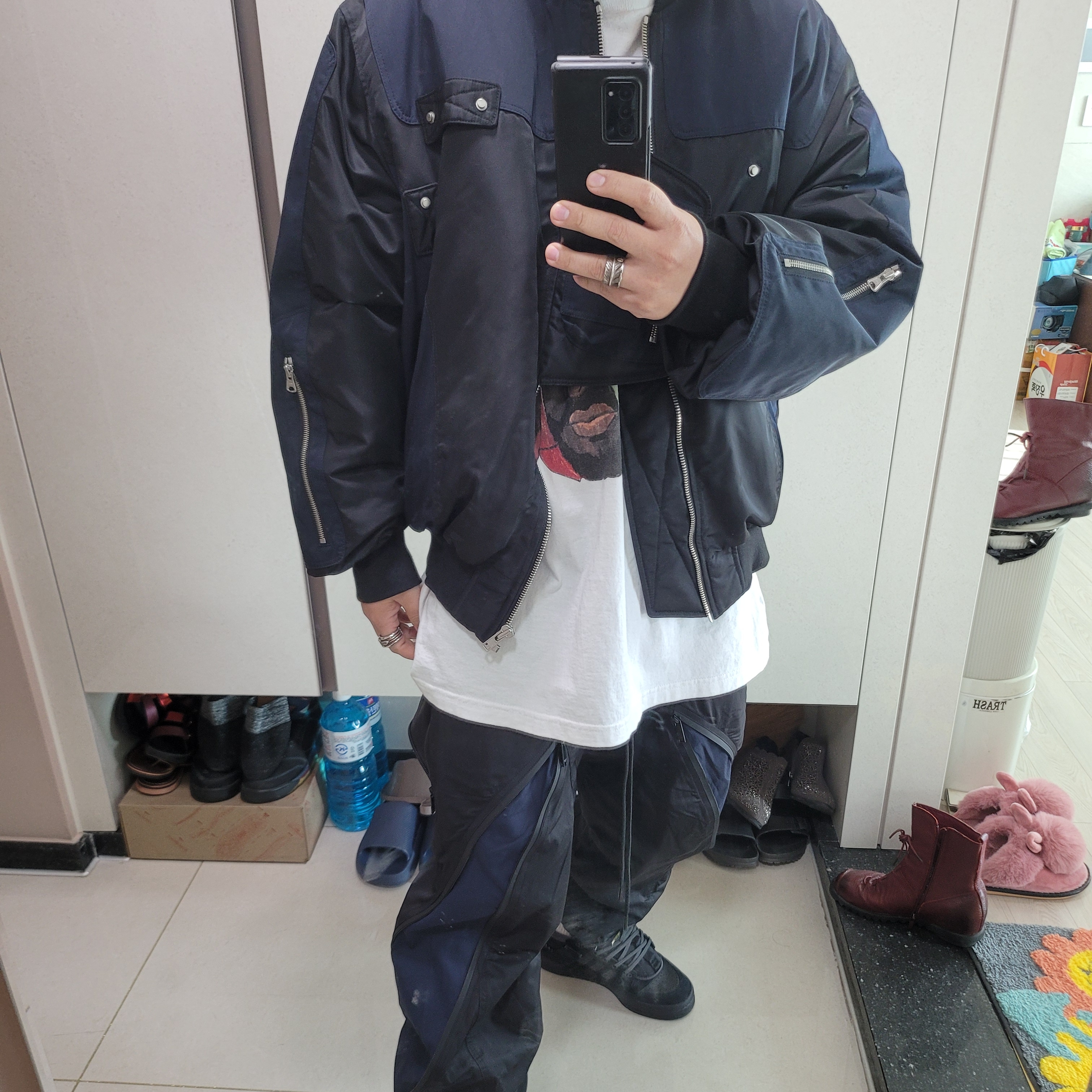 Adidas x Bad Bunny Forum Low Back To School 착용 스타일