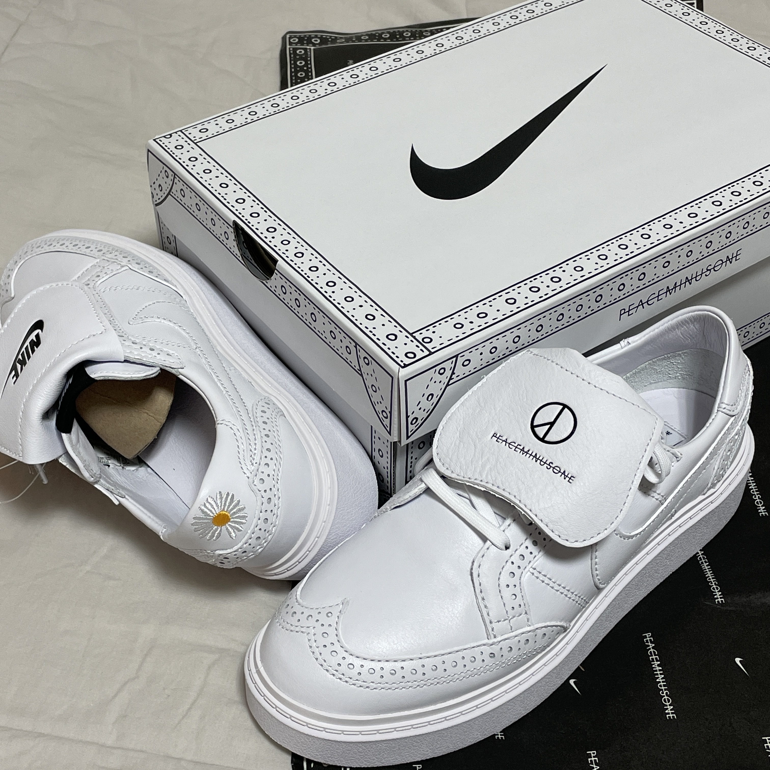 Nike x Peaceminusone Kwondo1 White 착용 스타일
