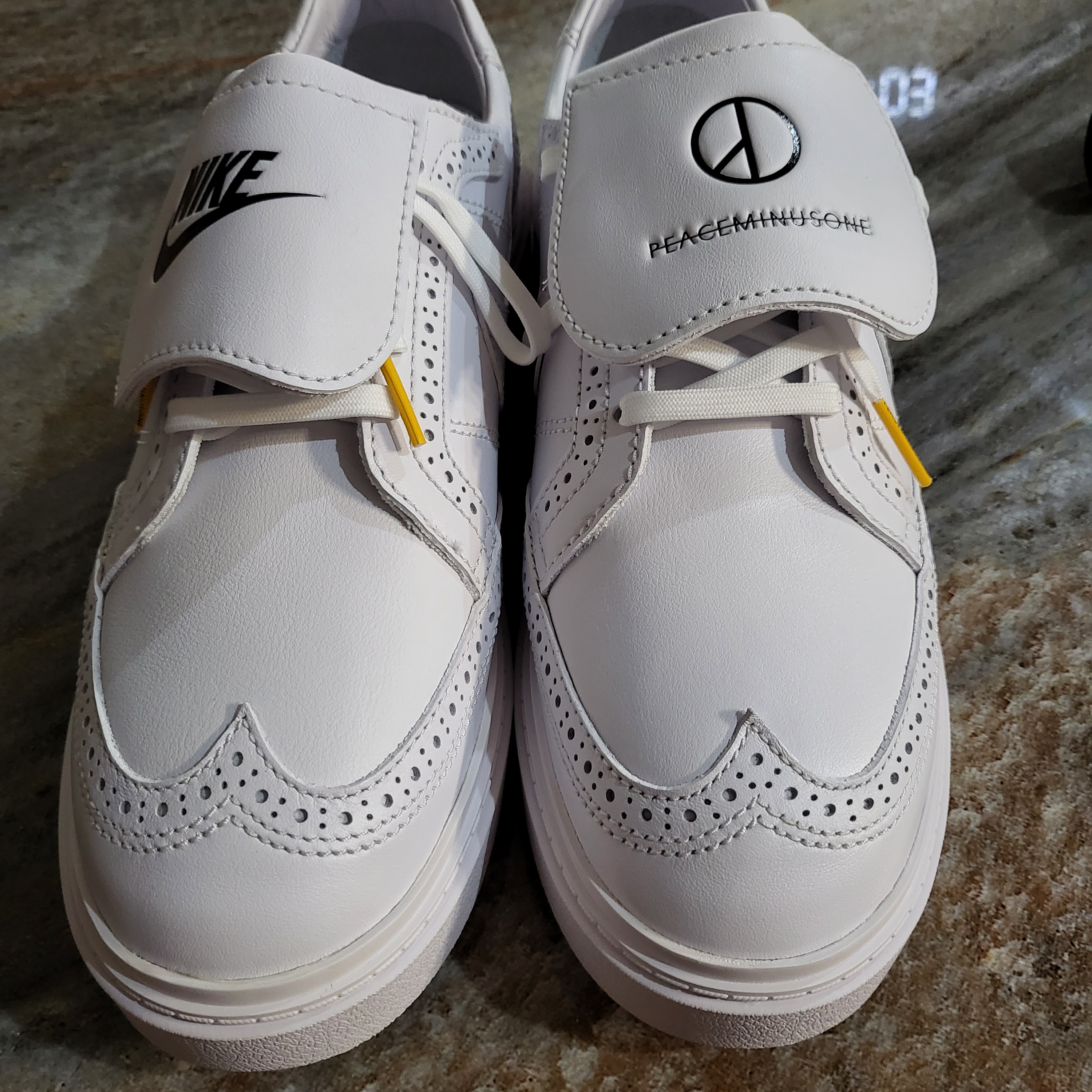 Nike x Peaceminusone Kwondo1 White 착용 스타일 - 1