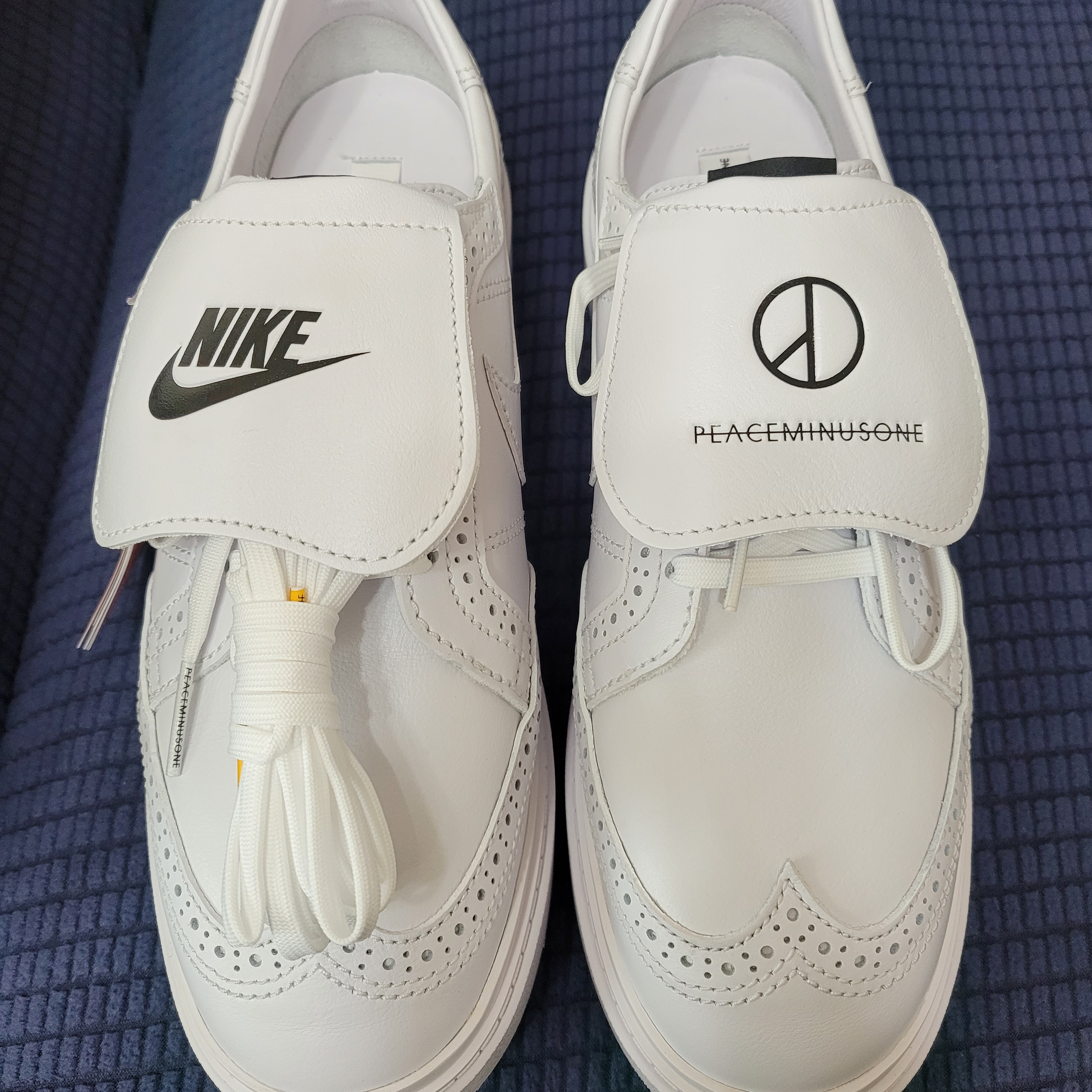 Nike x Peaceminusone Kwondo1 White 착용 스타일 - 2