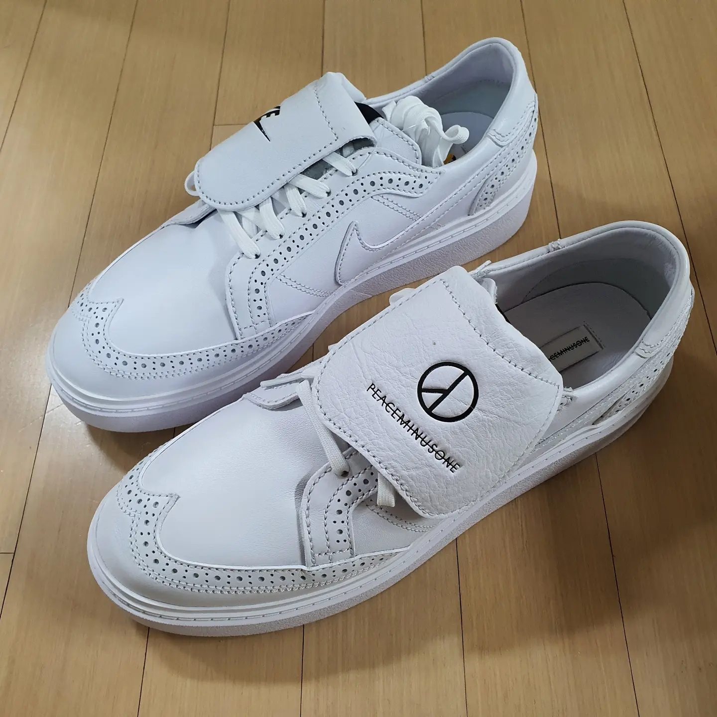 Nike x Peaceminusone Kwondo1 White 착용 스타일