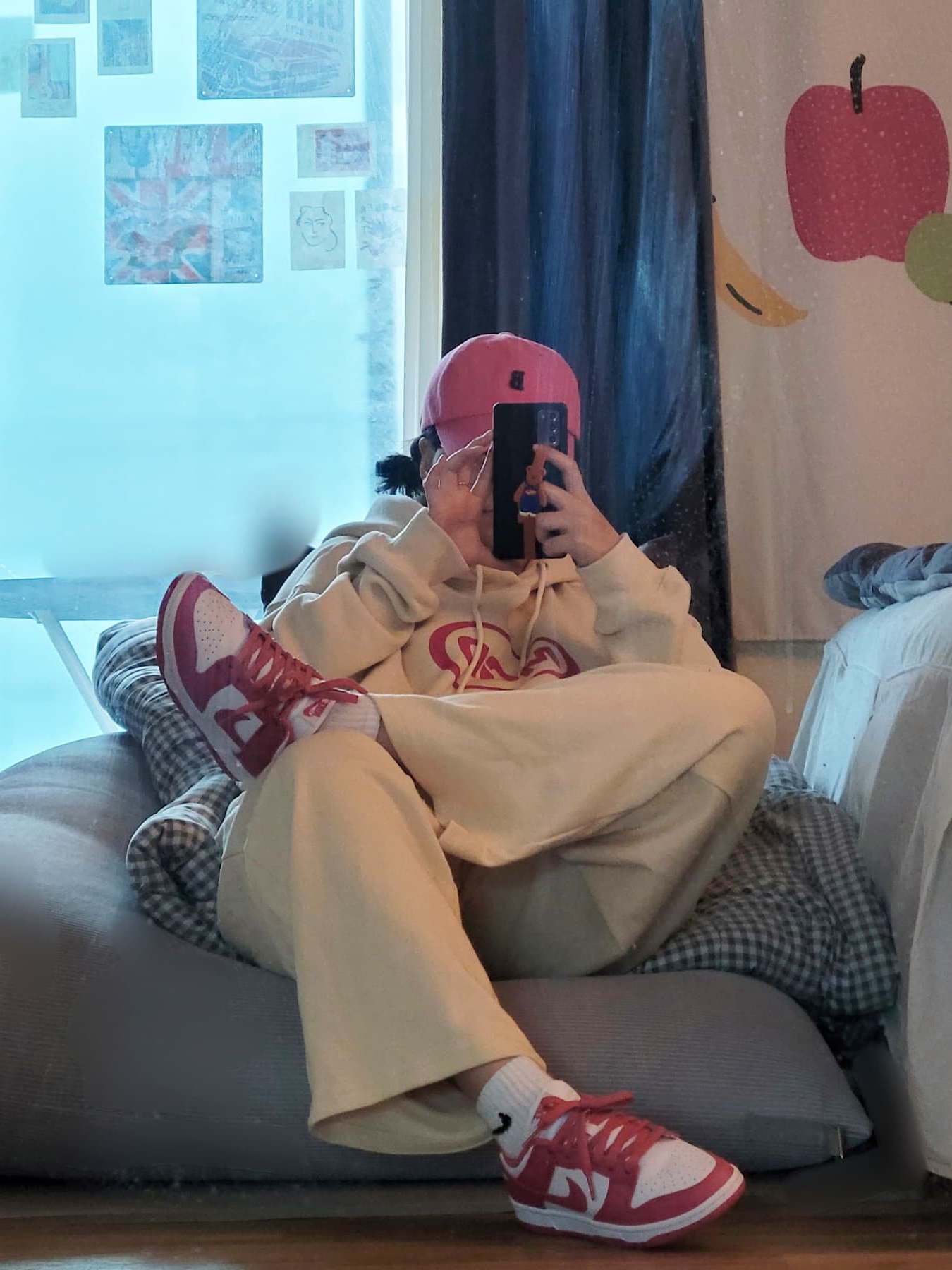 (W) Nike Dunk Low Archeo Pink 착용 스타일