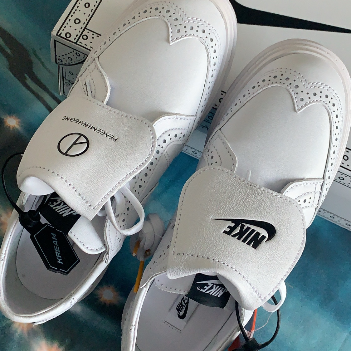 Nike x Peaceminusone Kwondo1 White 착용 스타일 - 1
