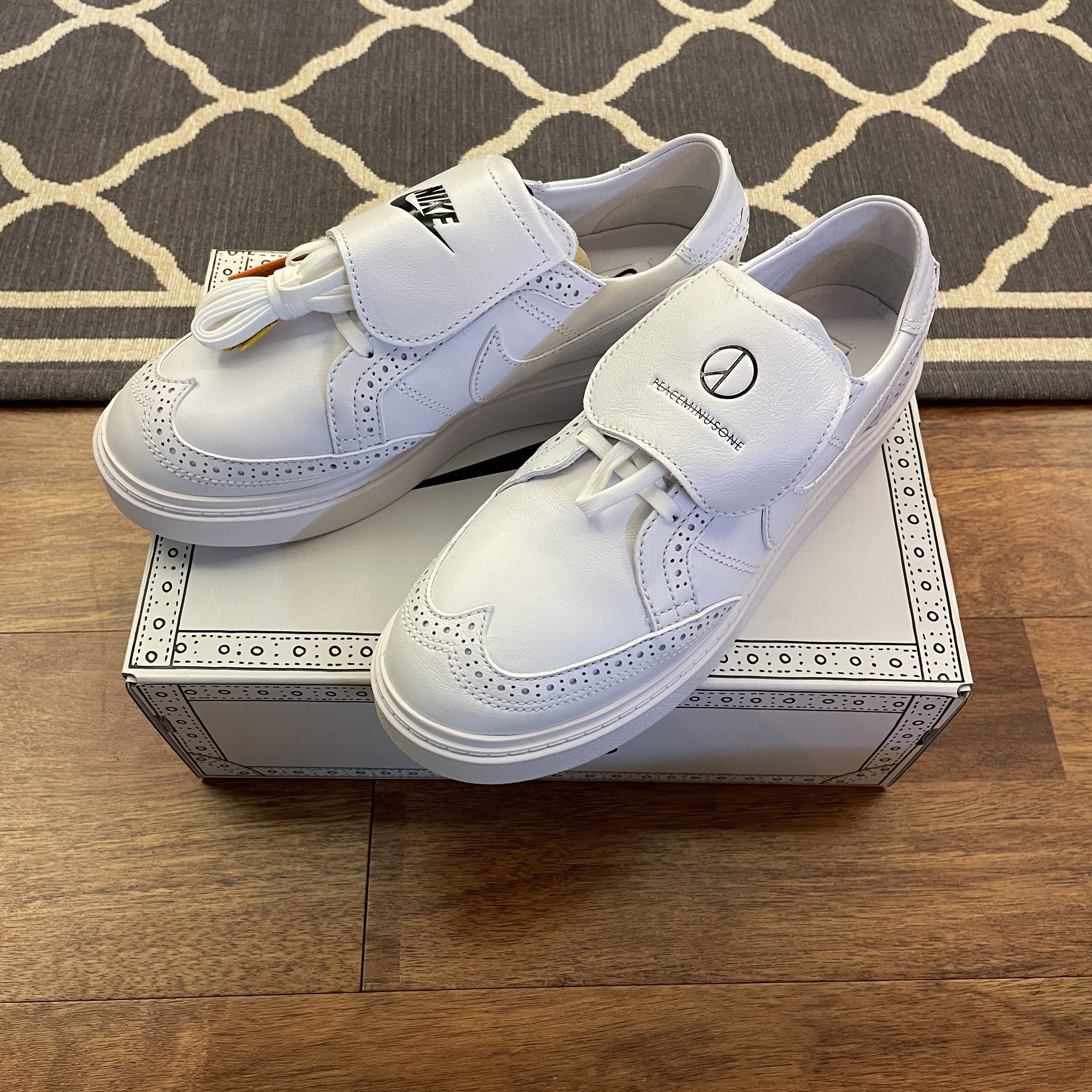 Nike x Peaceminusone Kwondo1 White 착용 스타일