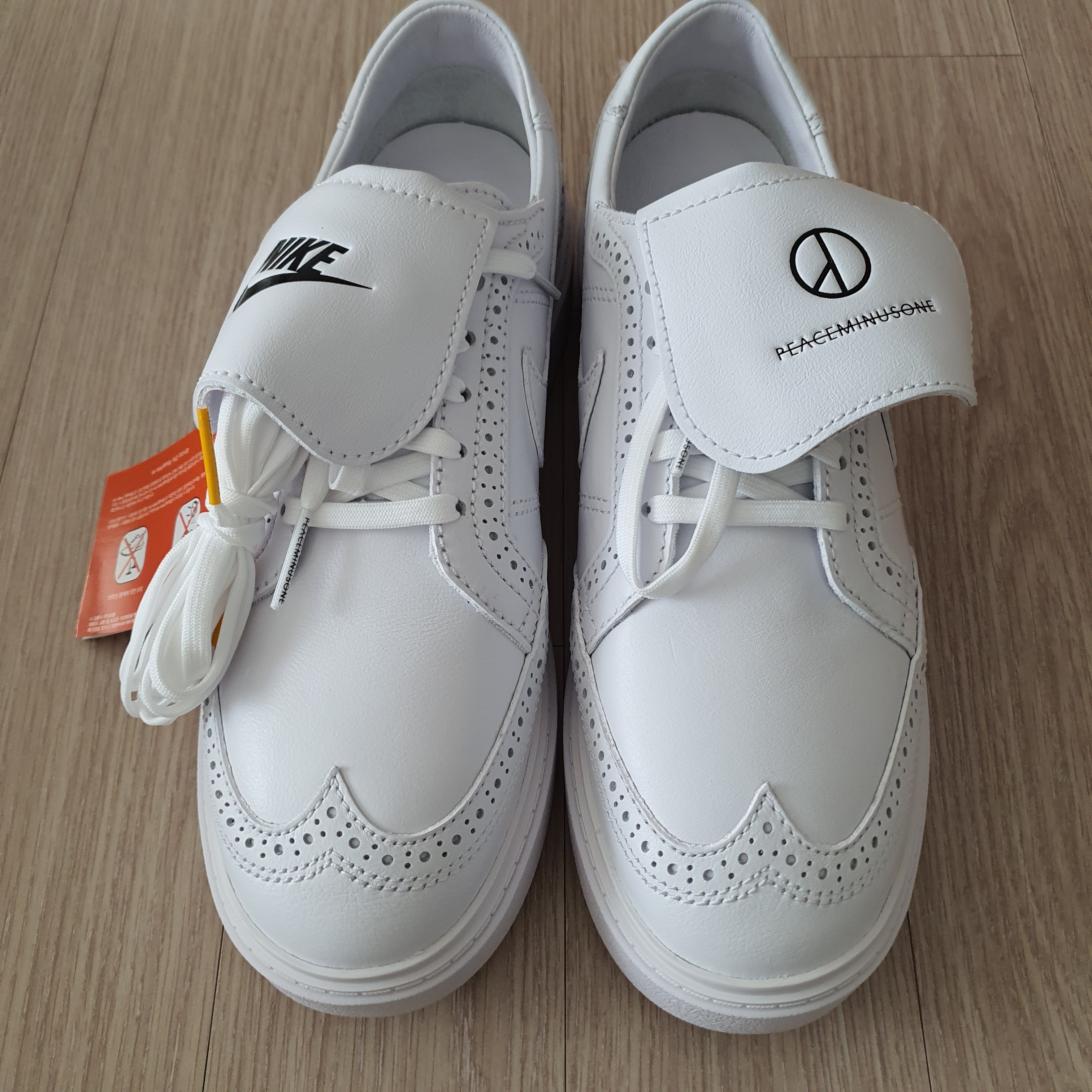 Nike x Peaceminusone Kwondo1 White 착용 스타일 - 3