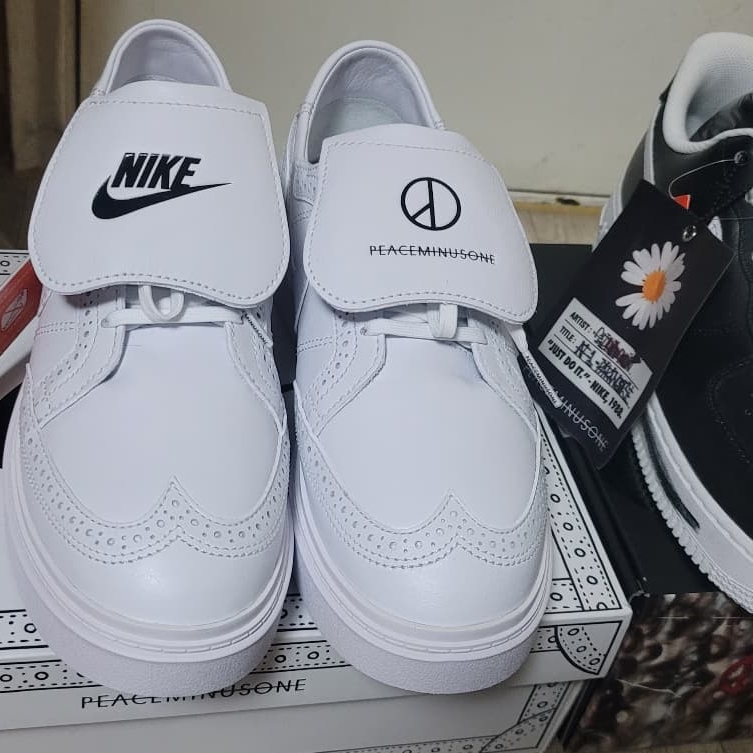 Nike x Peaceminusone Kwondo1 White 착용 스타일 - 2