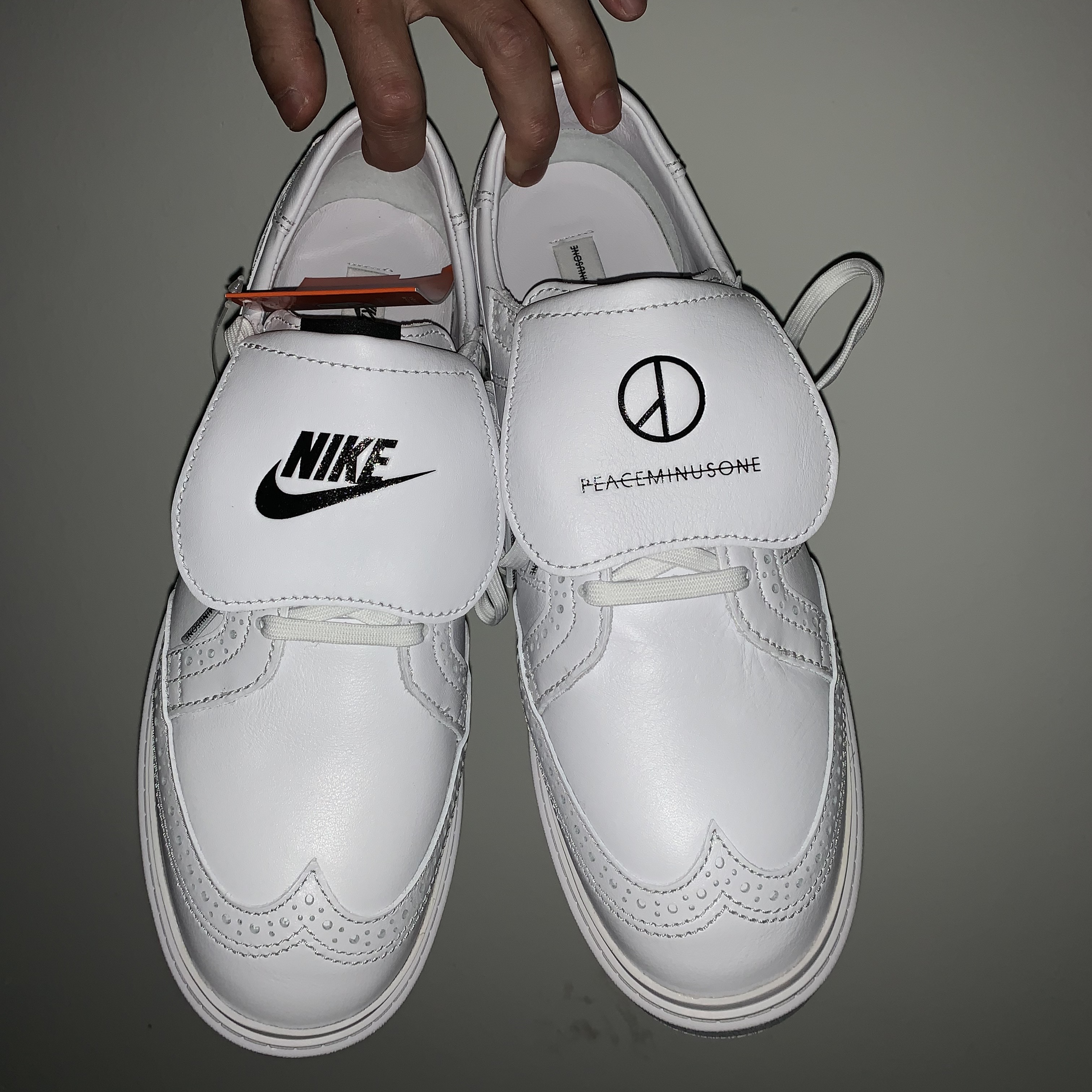 Nike x Peaceminusone Kwondo1 White 착용 스타일 - 2
