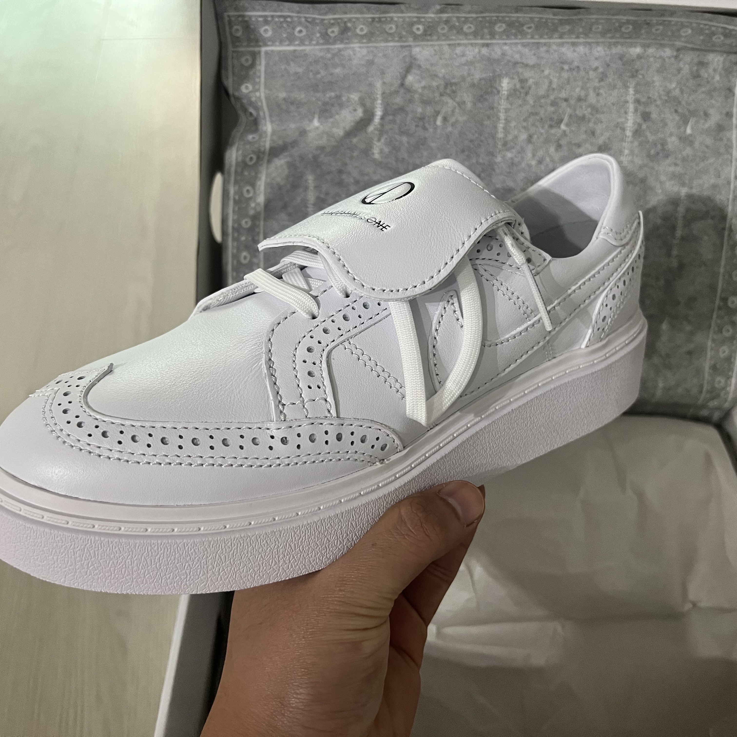Nike x Peaceminusone Kwondo1 White 착용 스타일 - 3