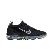 (W) Nike Air Vapormax 2021 Flyknit Black Metallic Silver