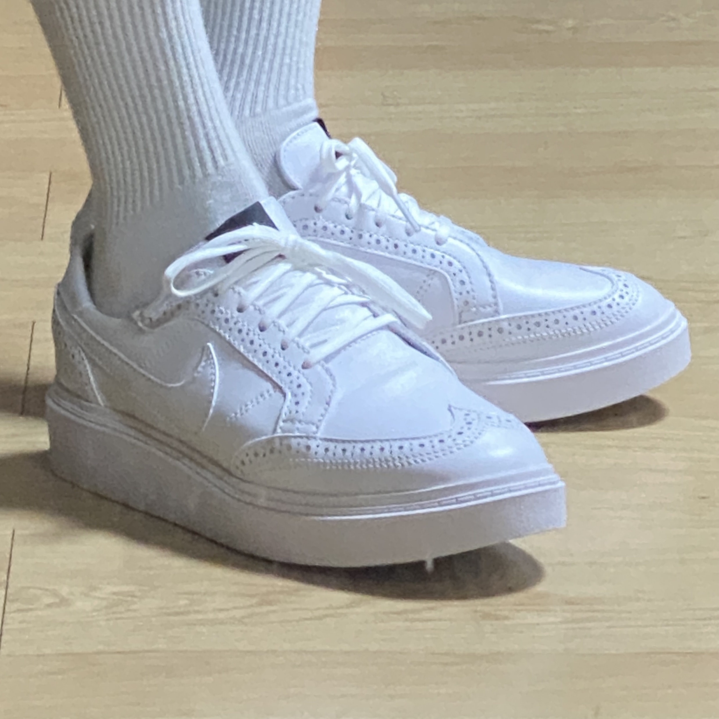 Nike x Peaceminusone Kwondo1 White 착용 스타일 - 3