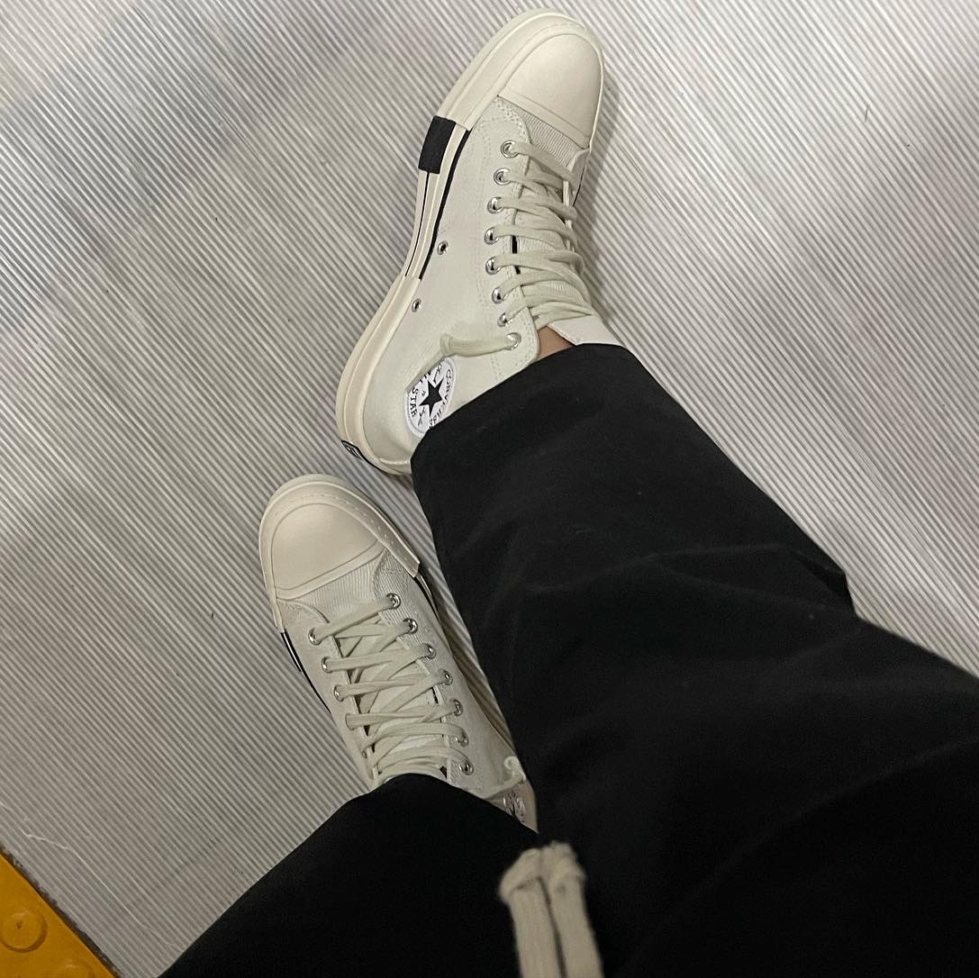 Converse x Drkshdw Drkstr Chuck 70 High Lily White 착용 스타일 - 5
