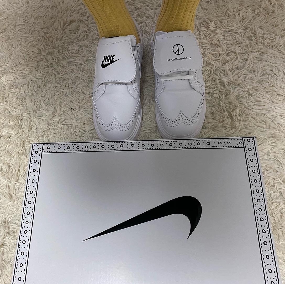 Nike x Peaceminusone Kwondo1 White 착용 스타일 - 2