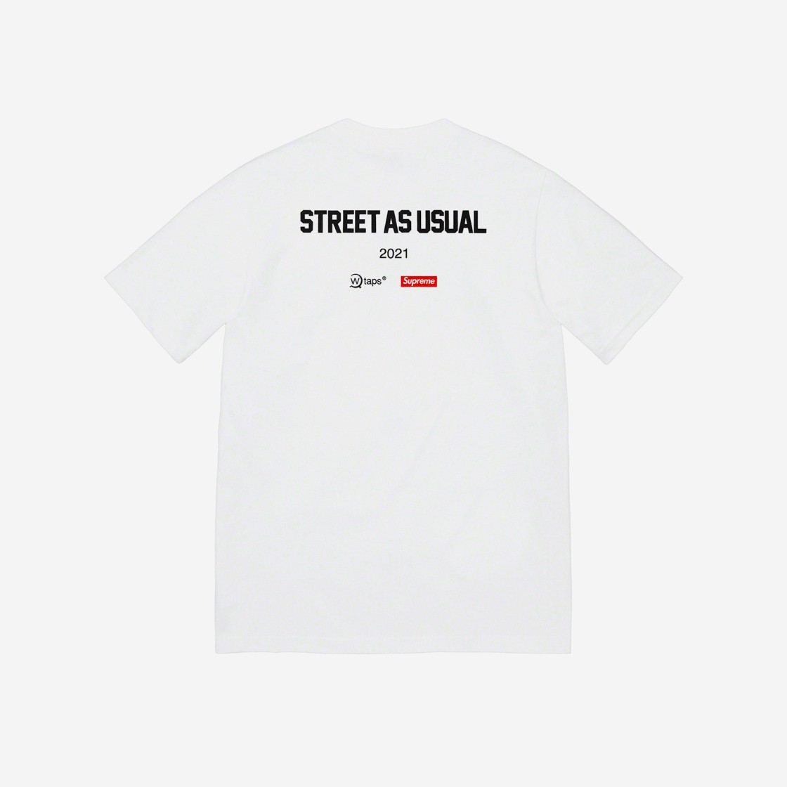 Supreme x WTAPS Sic'em! T-shirt White - 21FW 상세 이미지 2