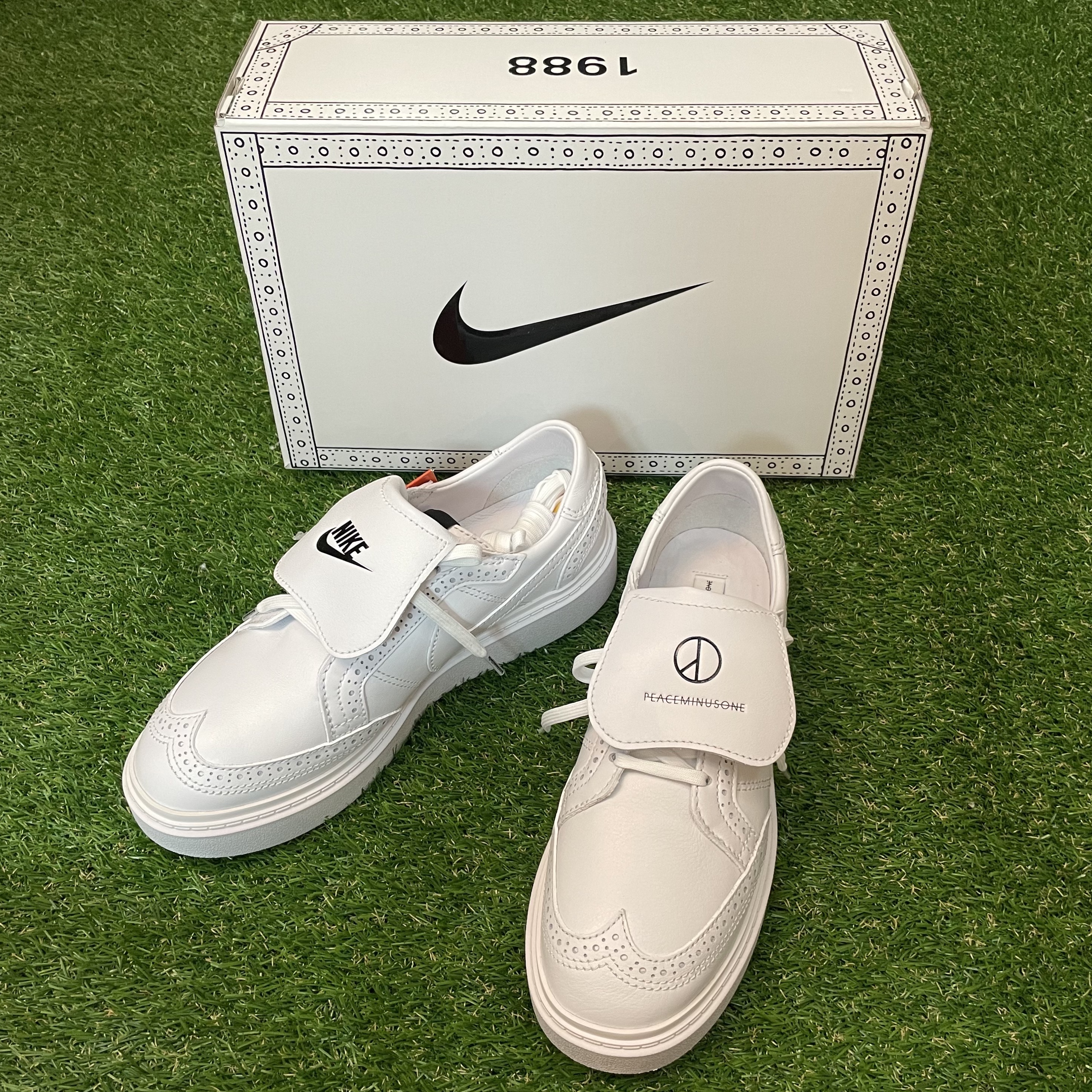 Nike x Peaceminusone Kwondo1 White 착용 스타일 - 1