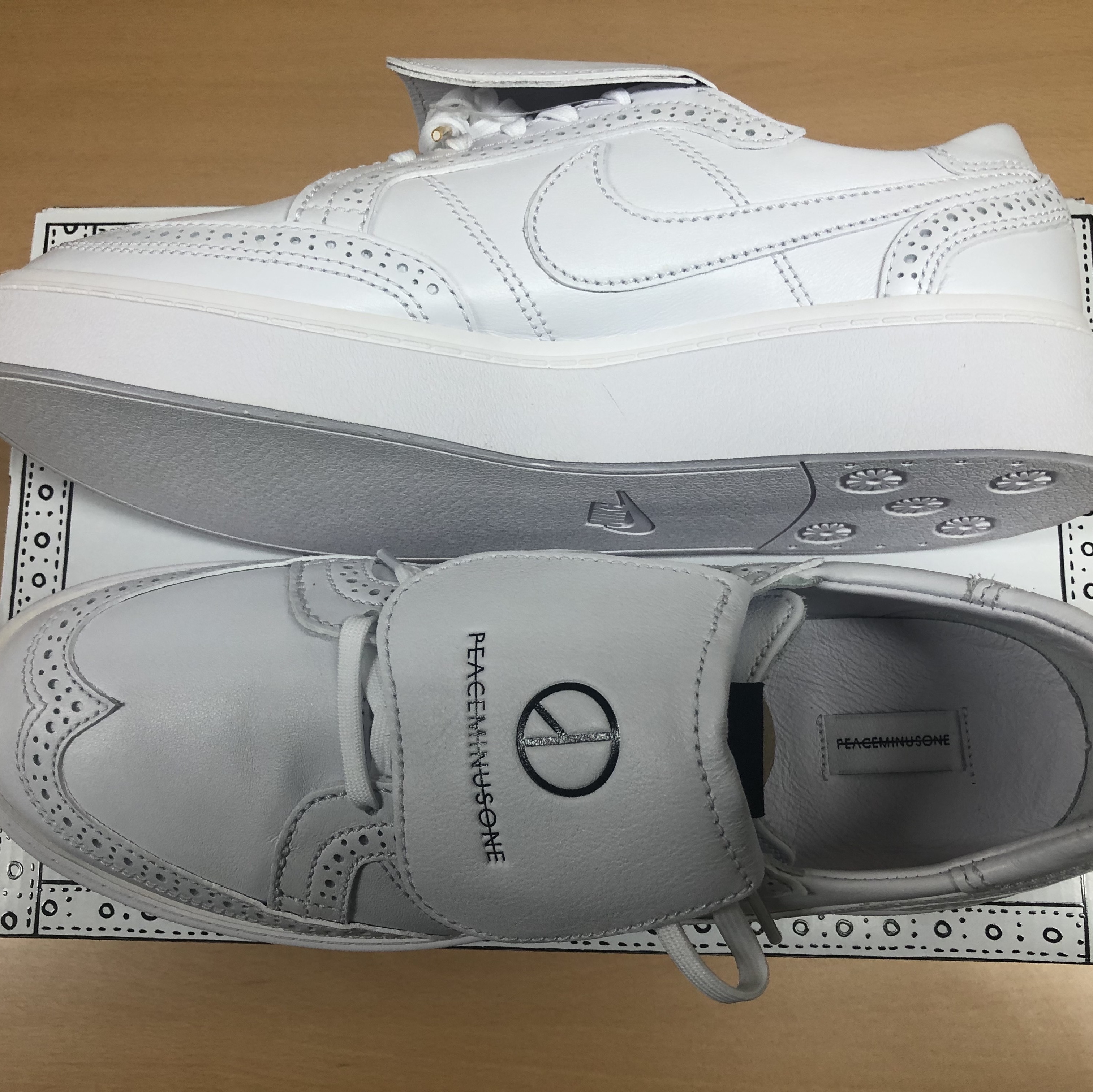 Nike x Peaceminusone Kwondo1 White 착용 스타일 - 3