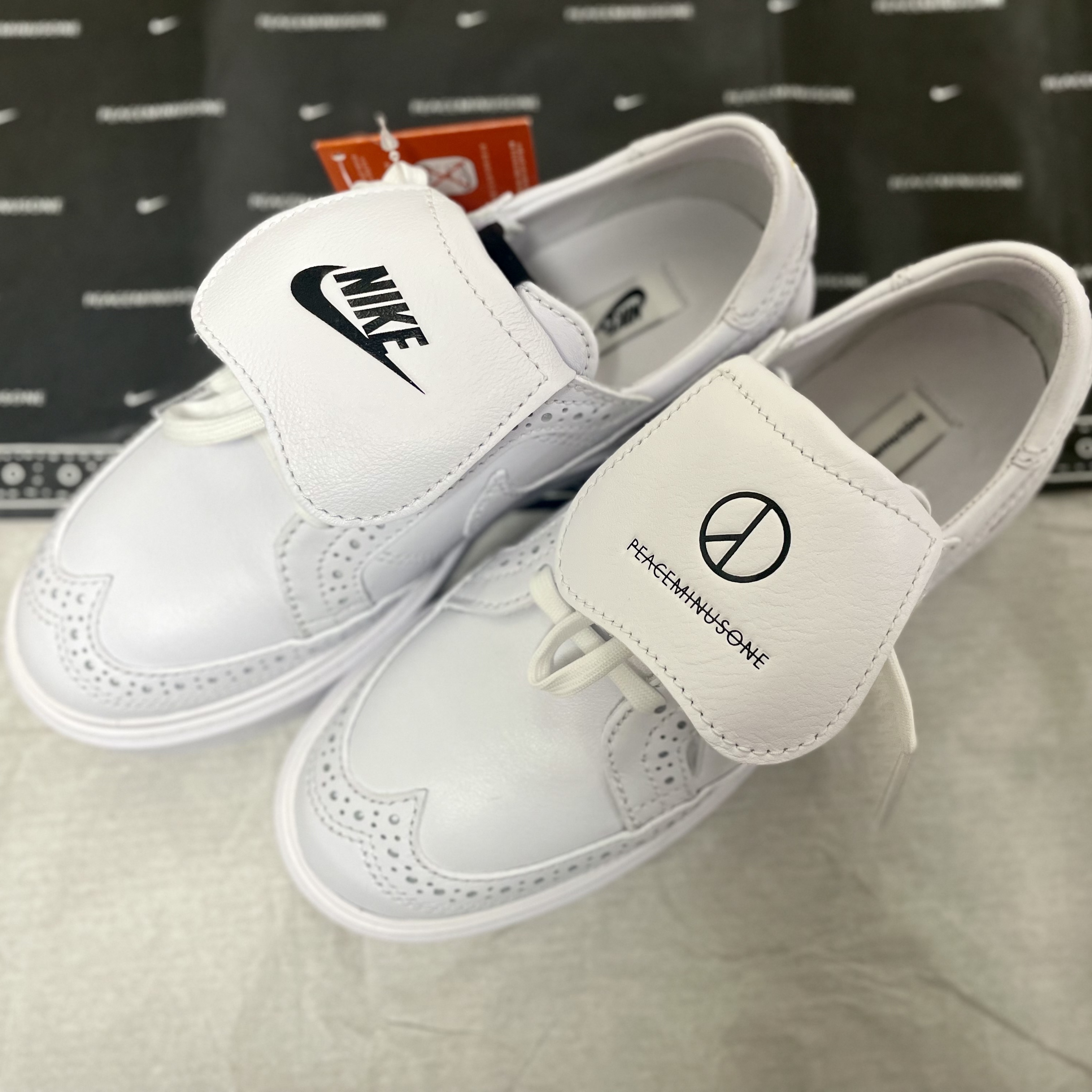 Nike x Peaceminusone Kwondo1 White 착용 스타일 - 1