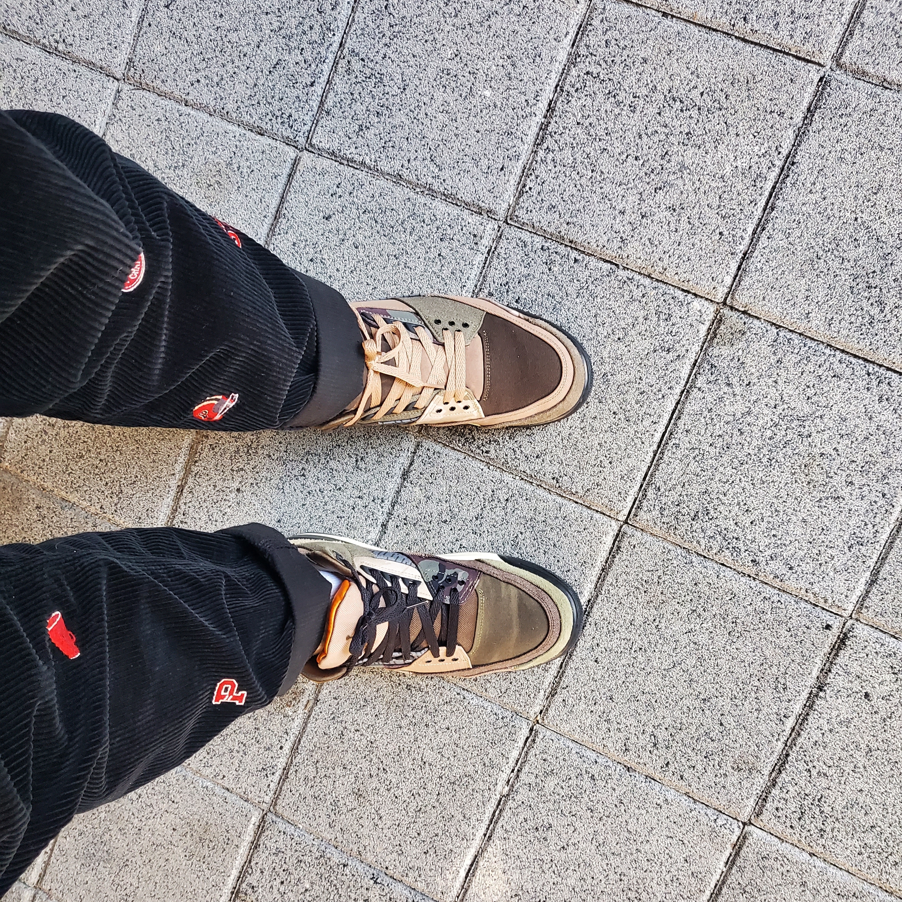 Jordan 3 Retro SE Patchwork 착용 스타일 - 2