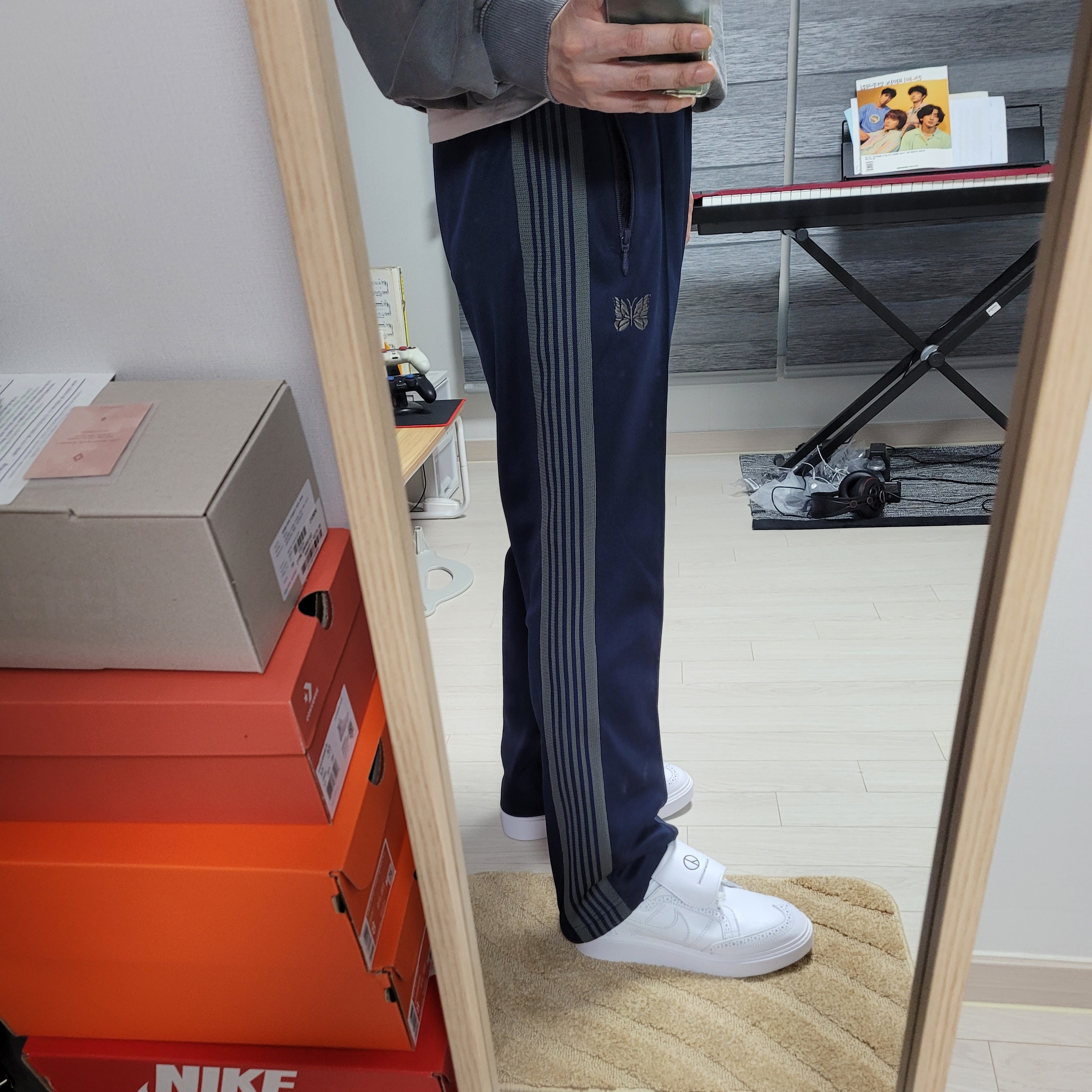 Nike x Peaceminusone Kwondo1 White 착용 스타일 - 2
