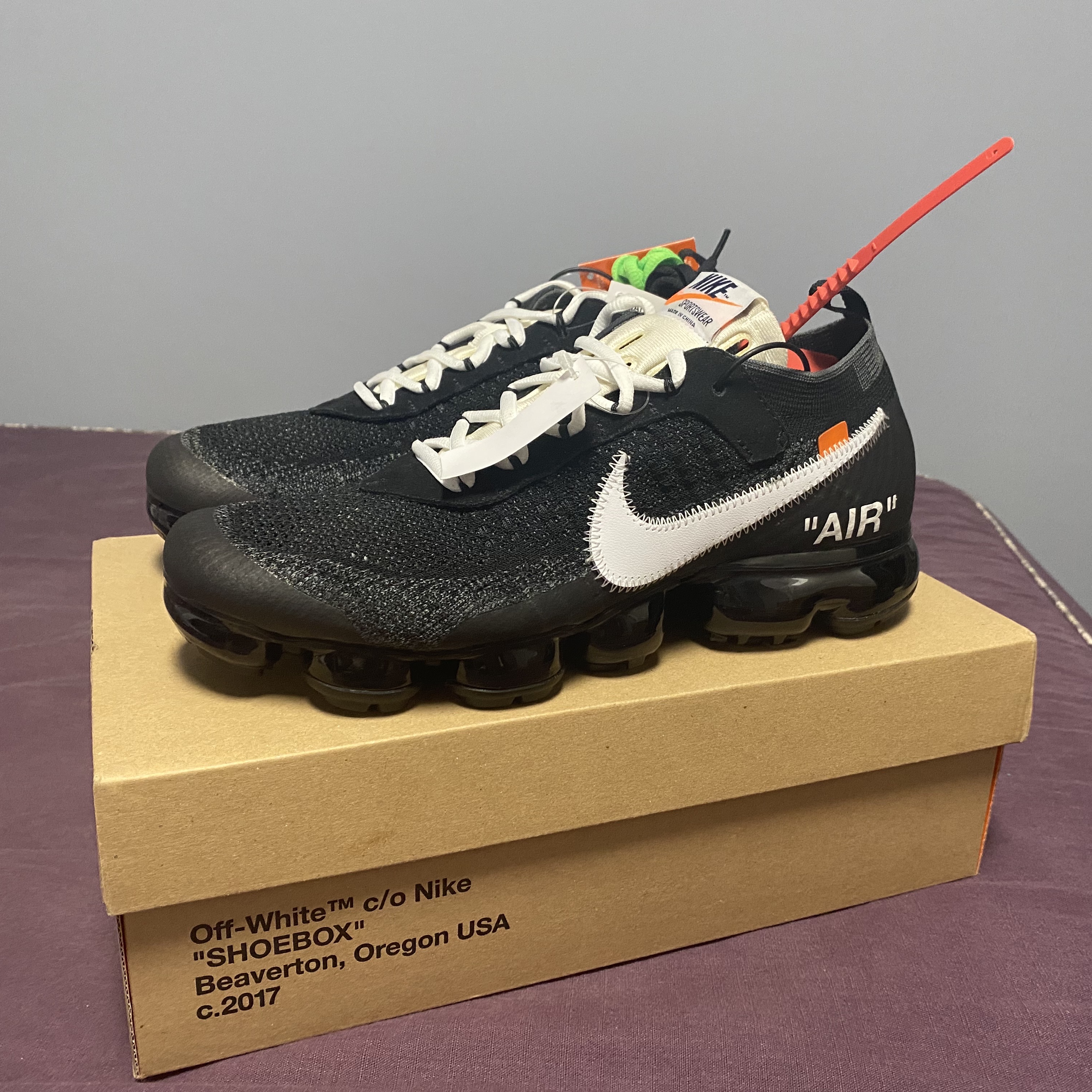Nike x Off-White Air VaporMax OG Black The Ten 착용 스타일