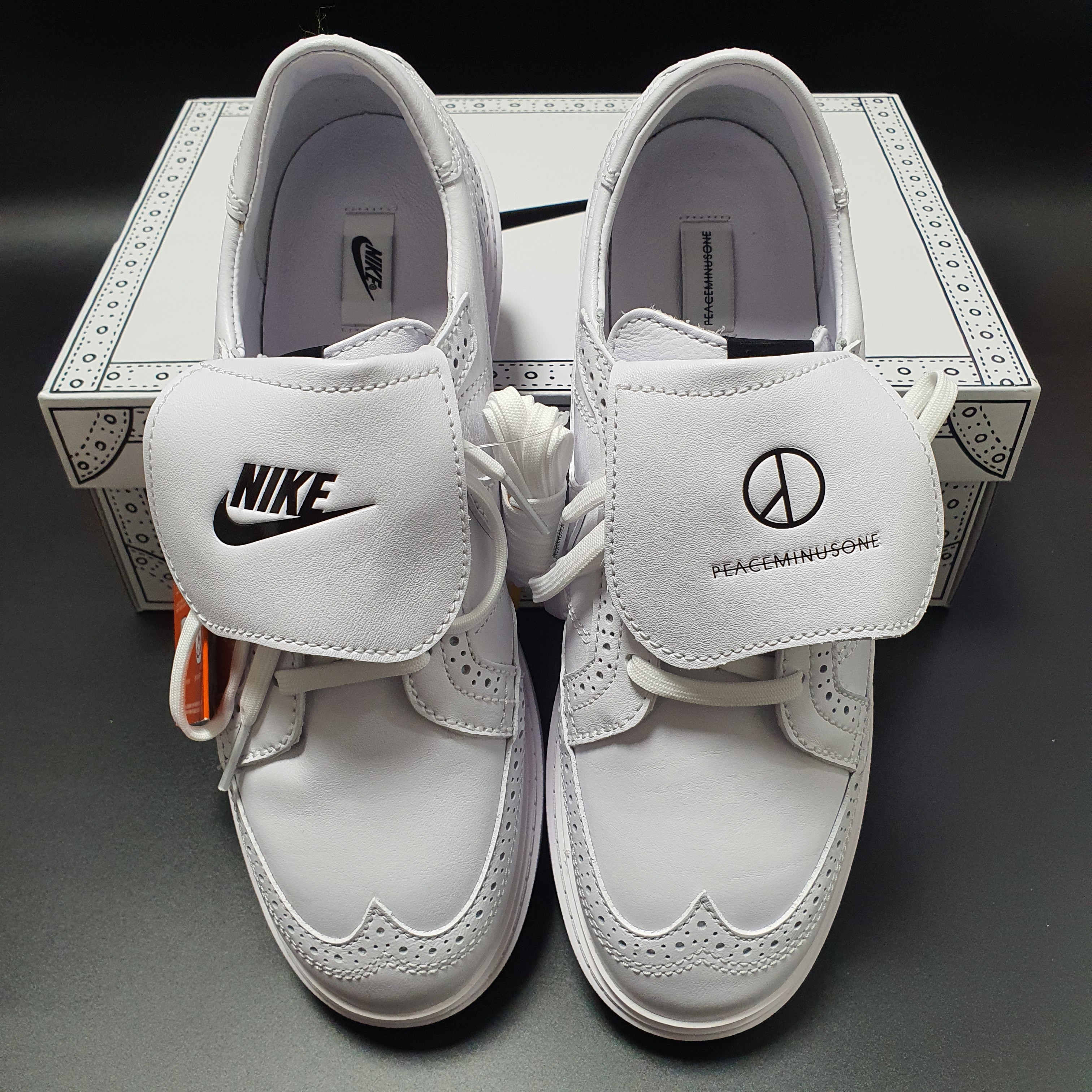 Nike x Peaceminusone Kwondo1 White 착용 스타일 - 1