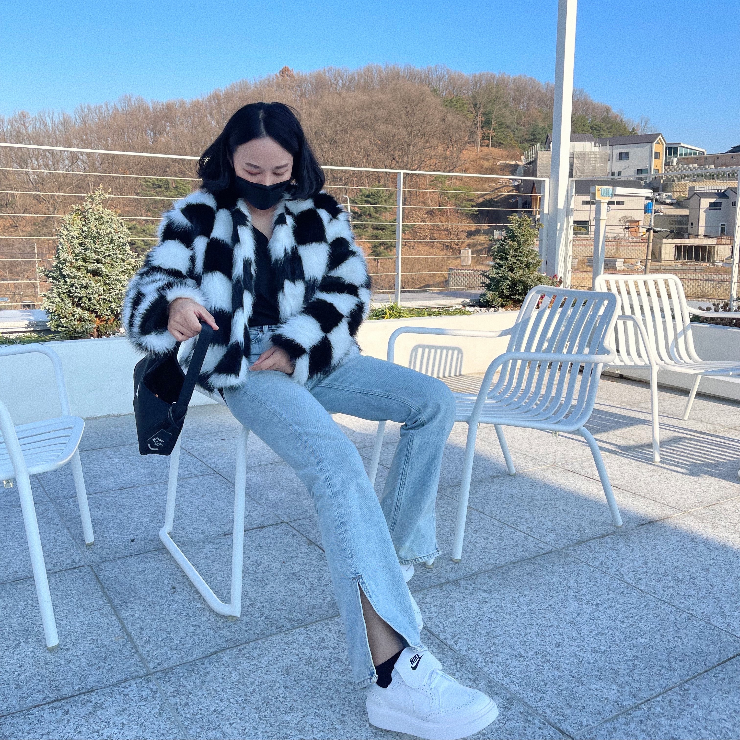Nike x Peaceminusone Kwondo1 White 착용 스타일 - 1