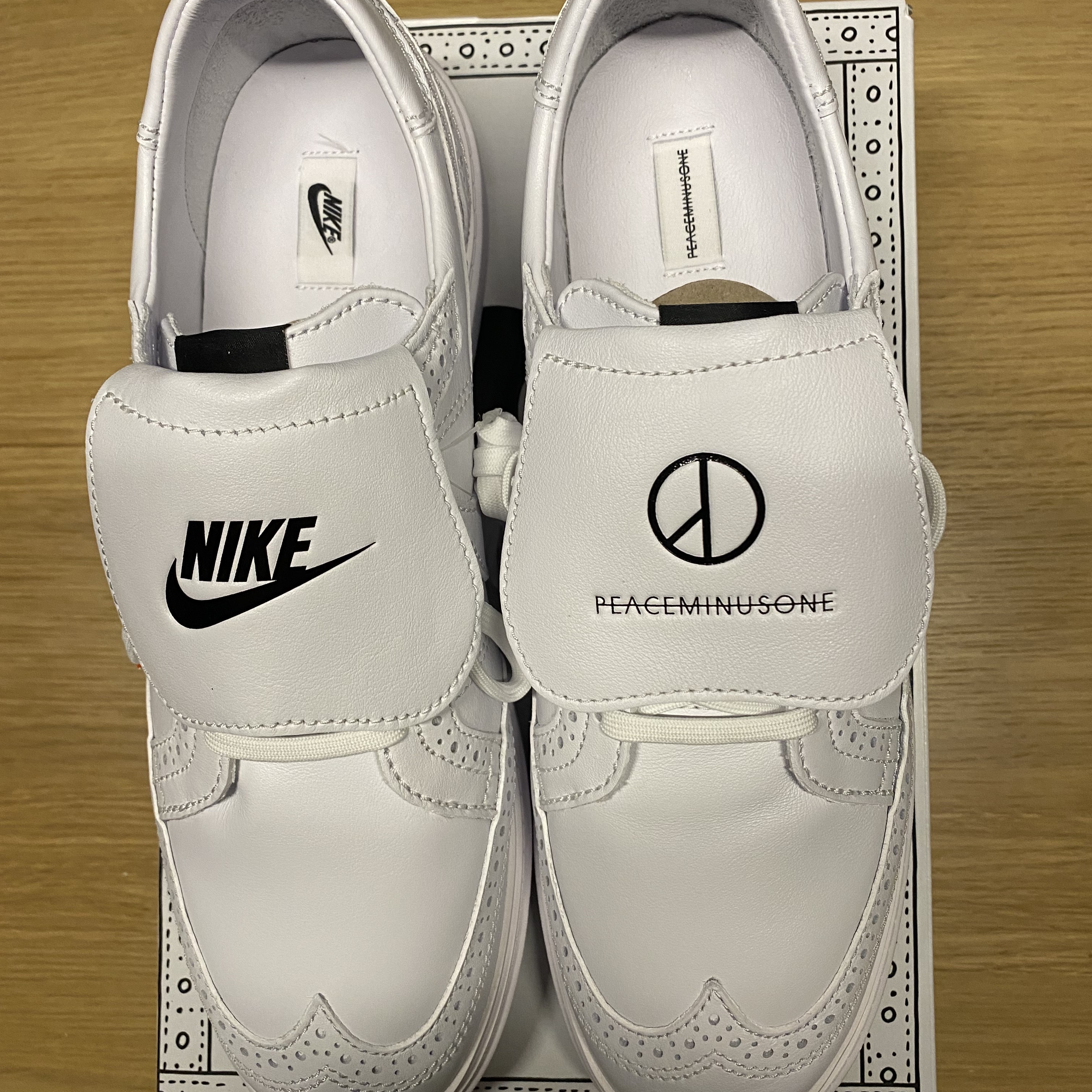 Nike x Peaceminusone Kwondo1 White 착용 스타일 - 4