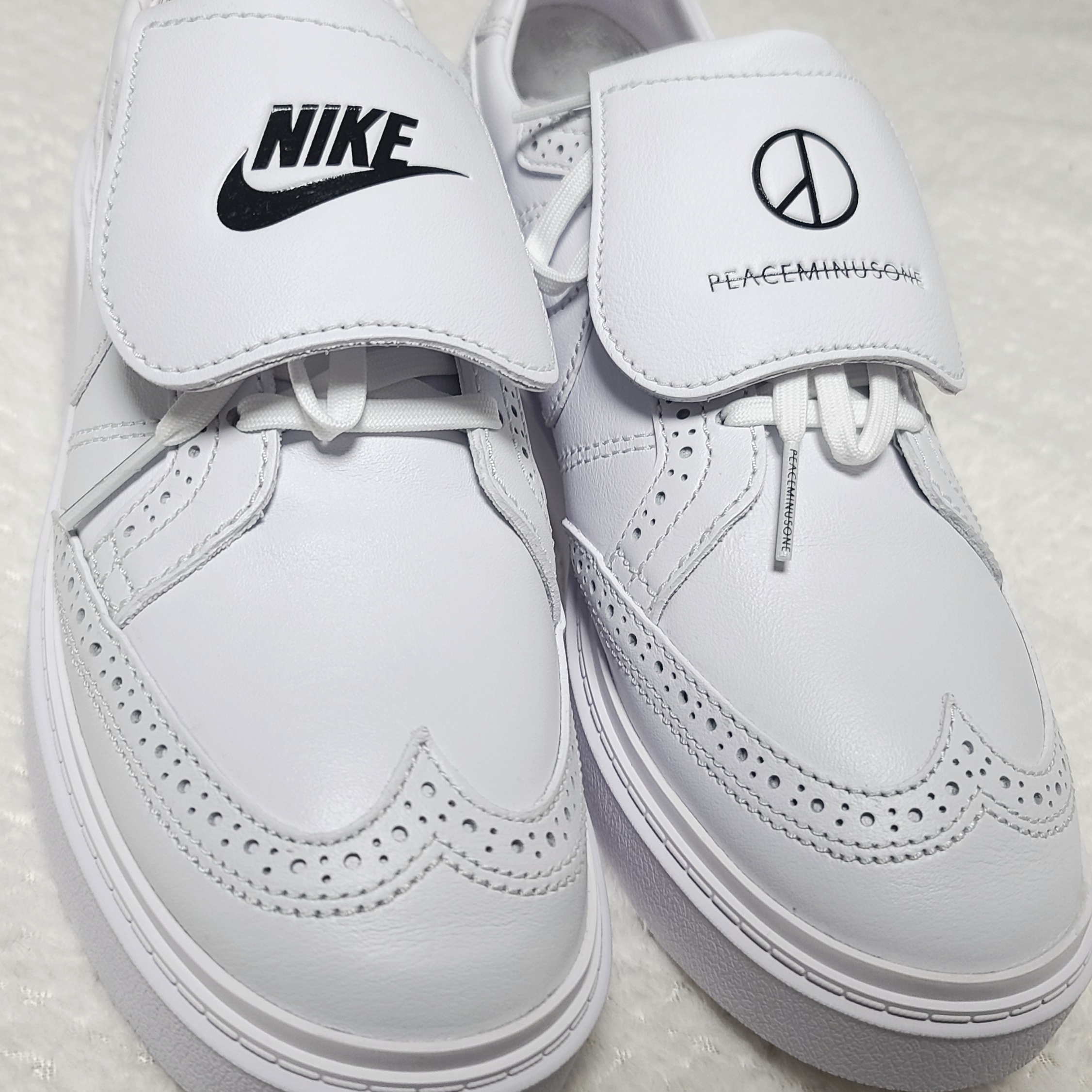 Nike x Peaceminusone Kwondo1 White 착용 스타일 - 2