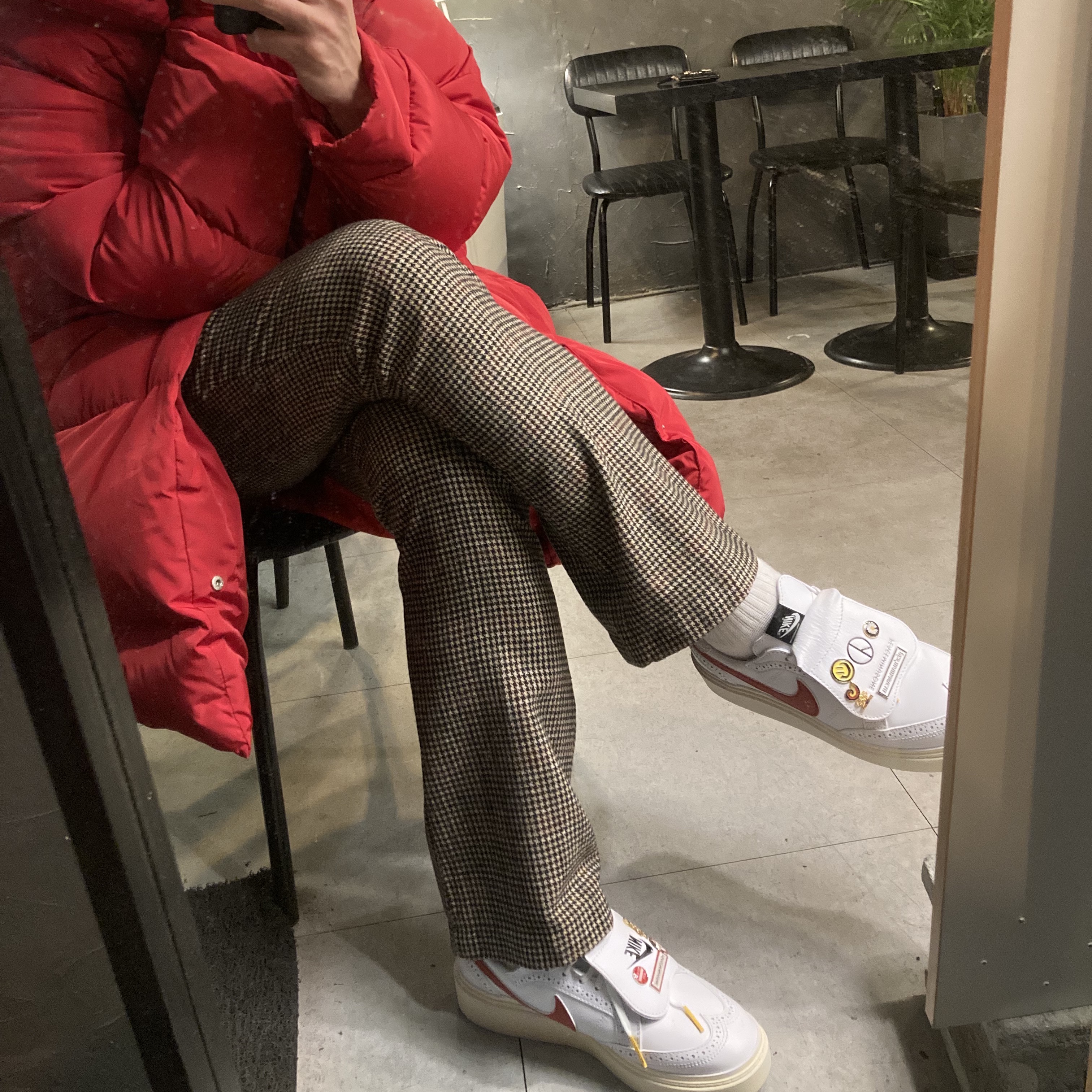Nike x Peaceminusone Kwondo1 White 착용 스타일