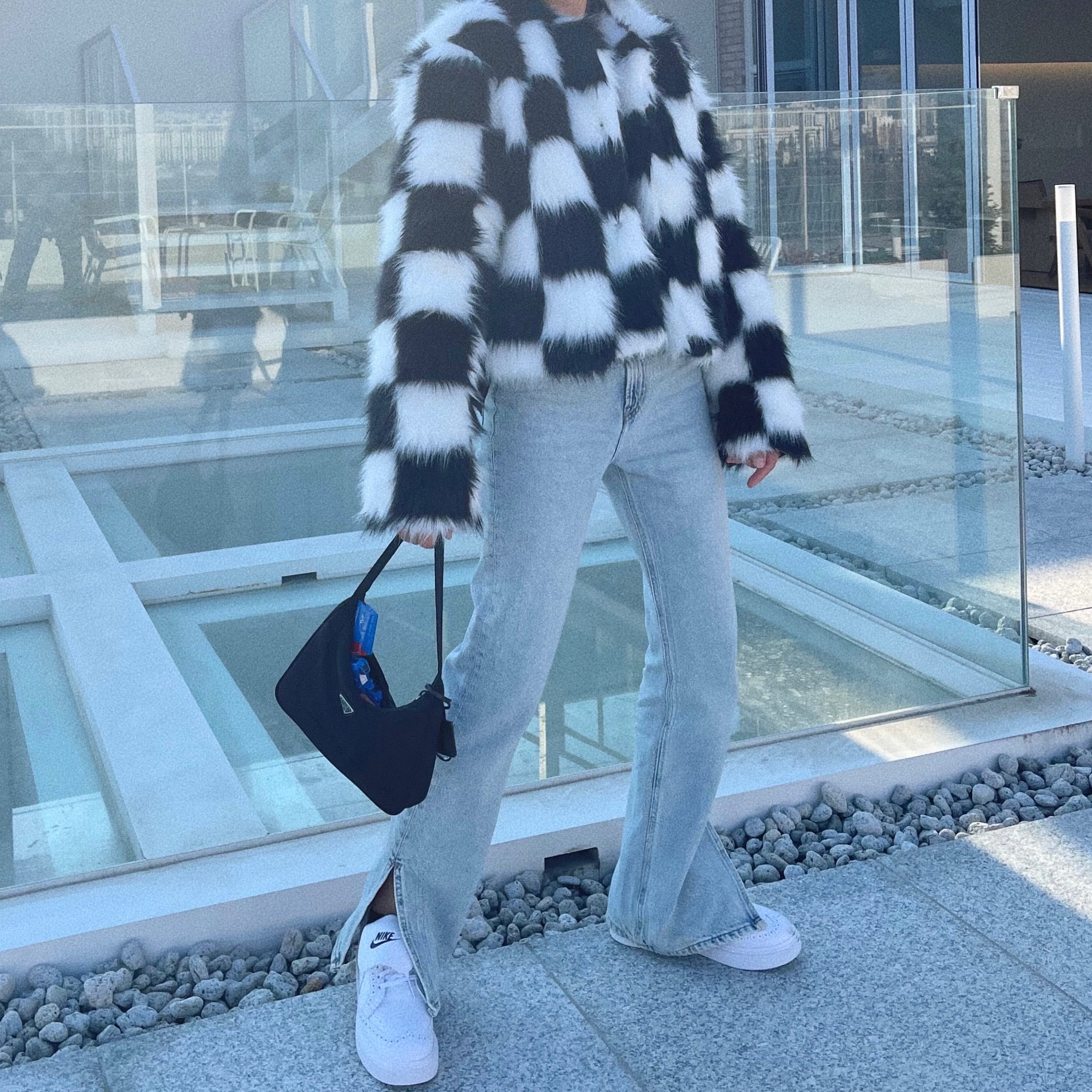 Nike x Peaceminusone Kwondo1 White 착용 스타일 - 3