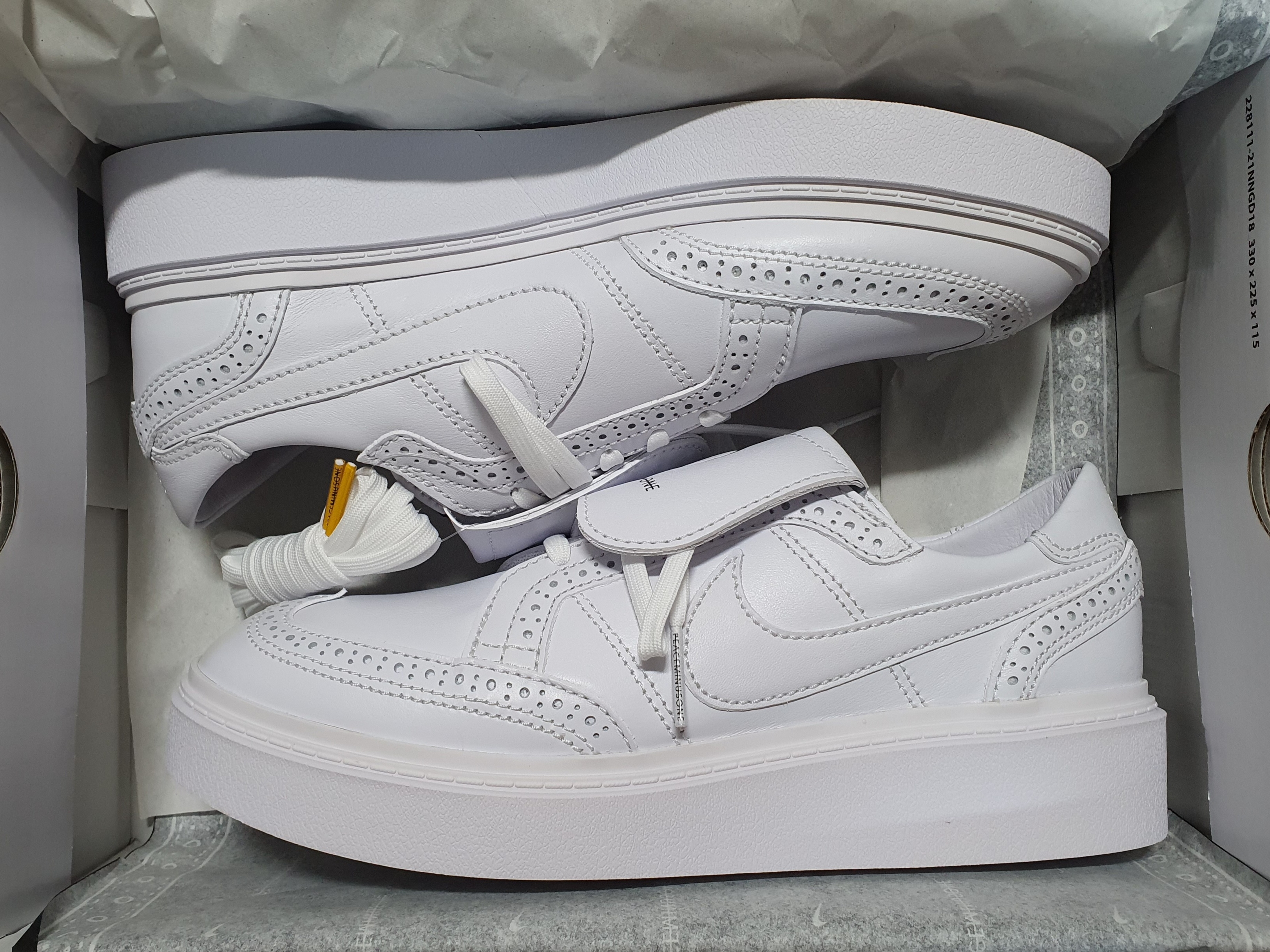 Nike x Peaceminusone Kwondo1 White 착용 스타일 - 1