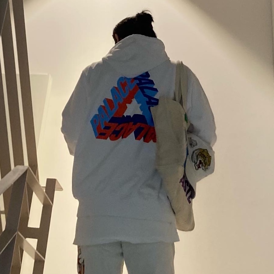 Palace P-3D Hood White - 21FW, Palace Carp Jean White - 21FW 착용 스타일 - 2