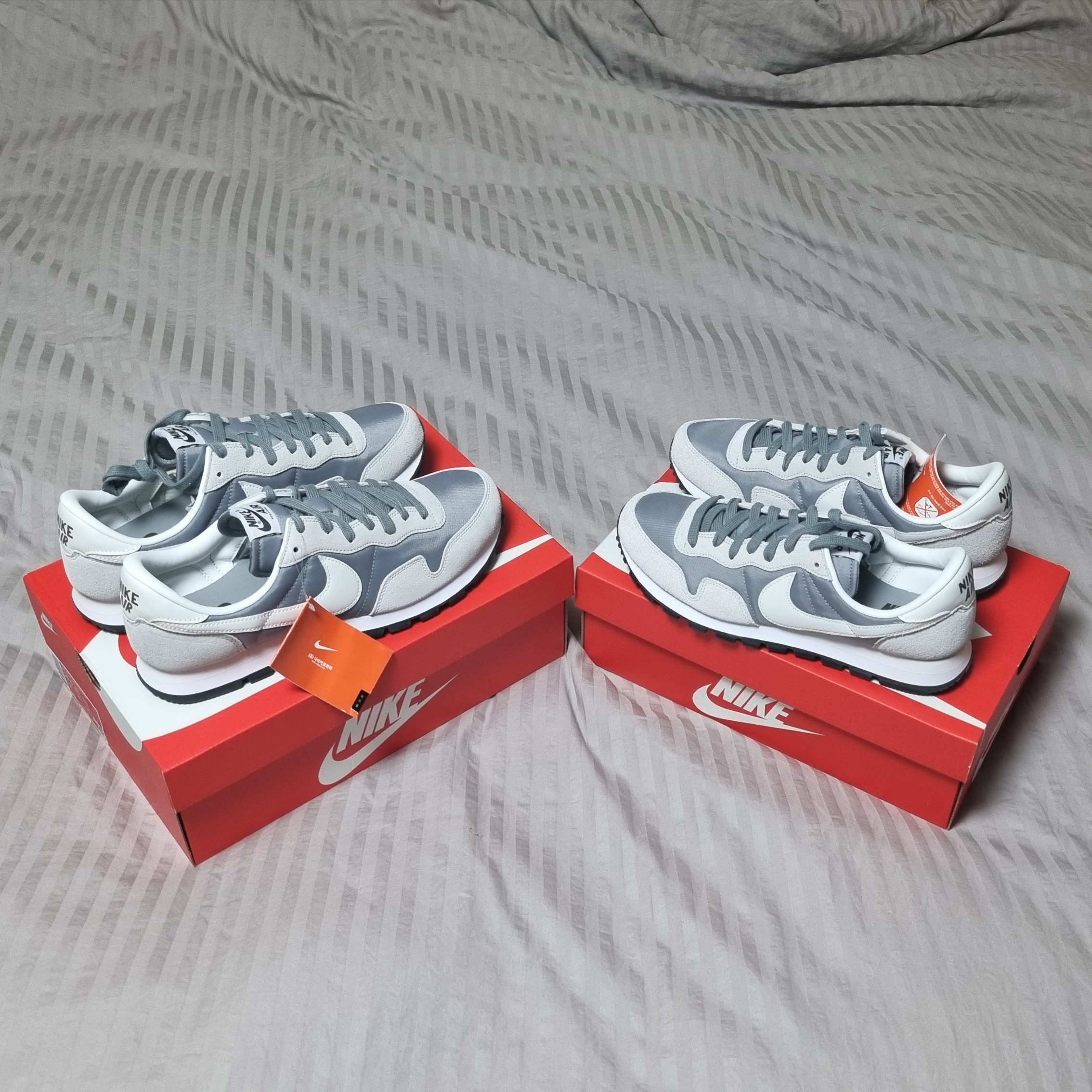 Nike Air Pegasus 83 PRM Grey Fog 착용 스타일