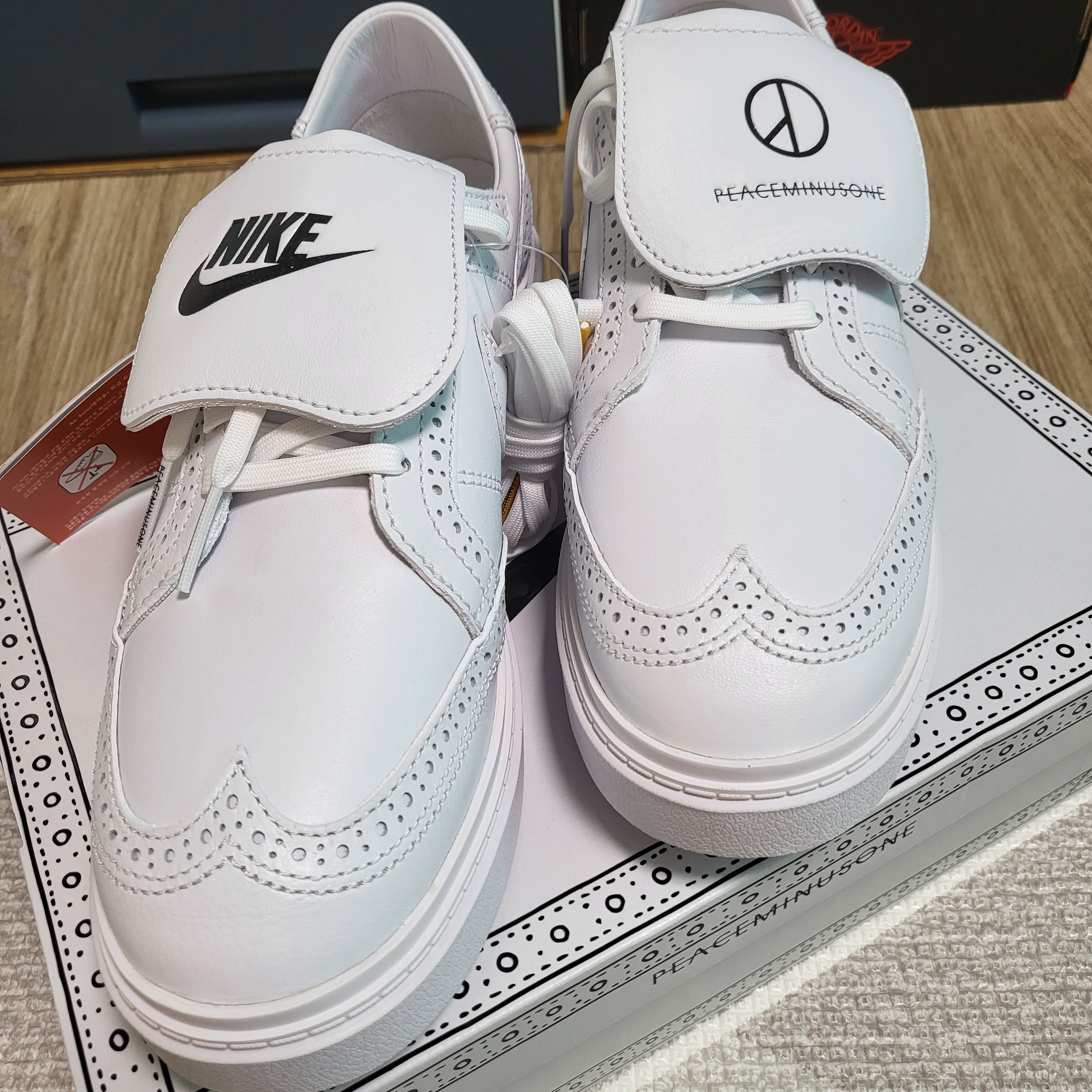 Nike x Peaceminusone Kwondo1 White 착용 스타일