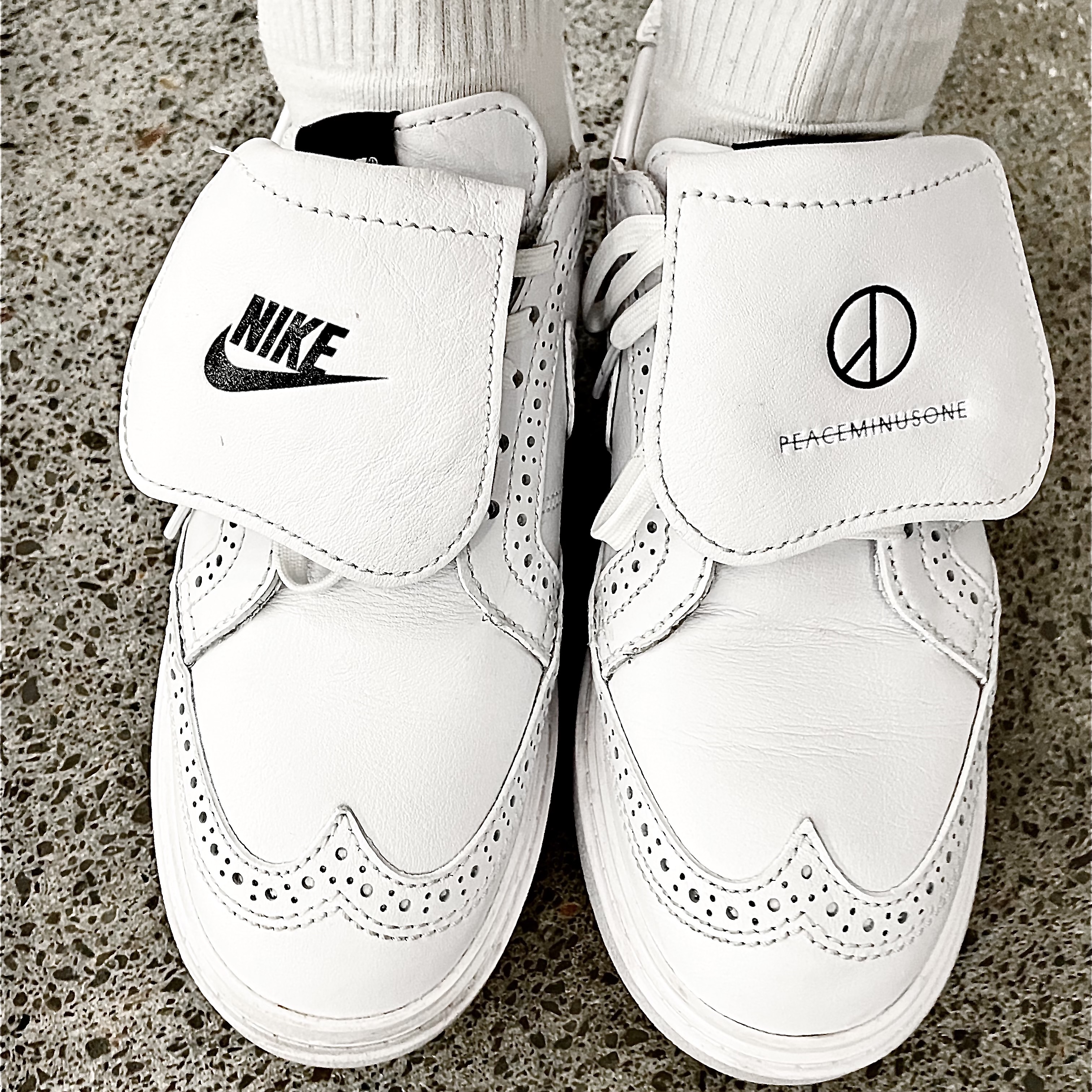 Nike x Peaceminusone Kwondo1 White 착용 스타일