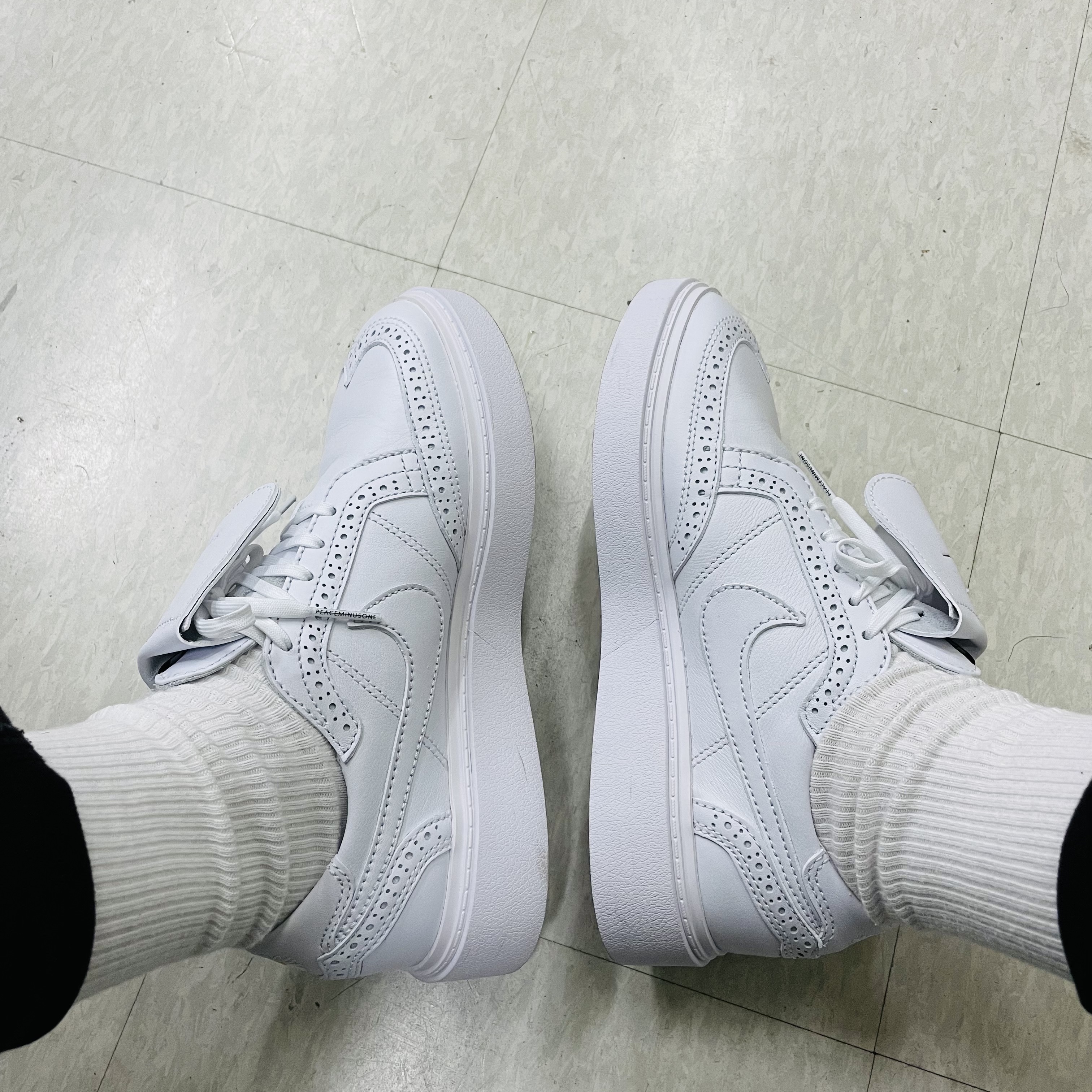 Nike x Peaceminusone Kwondo1 White 착용 스타일