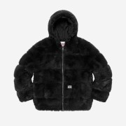 Supreme x WTAPS Faux Fur Hooded Jacket Black - 21FW