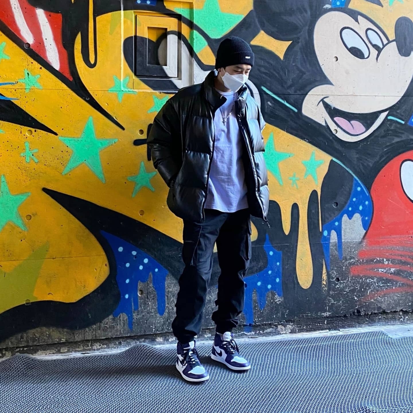 Jordan 1 Retro High OG Court Purple 2020 착용 스타일 - 1